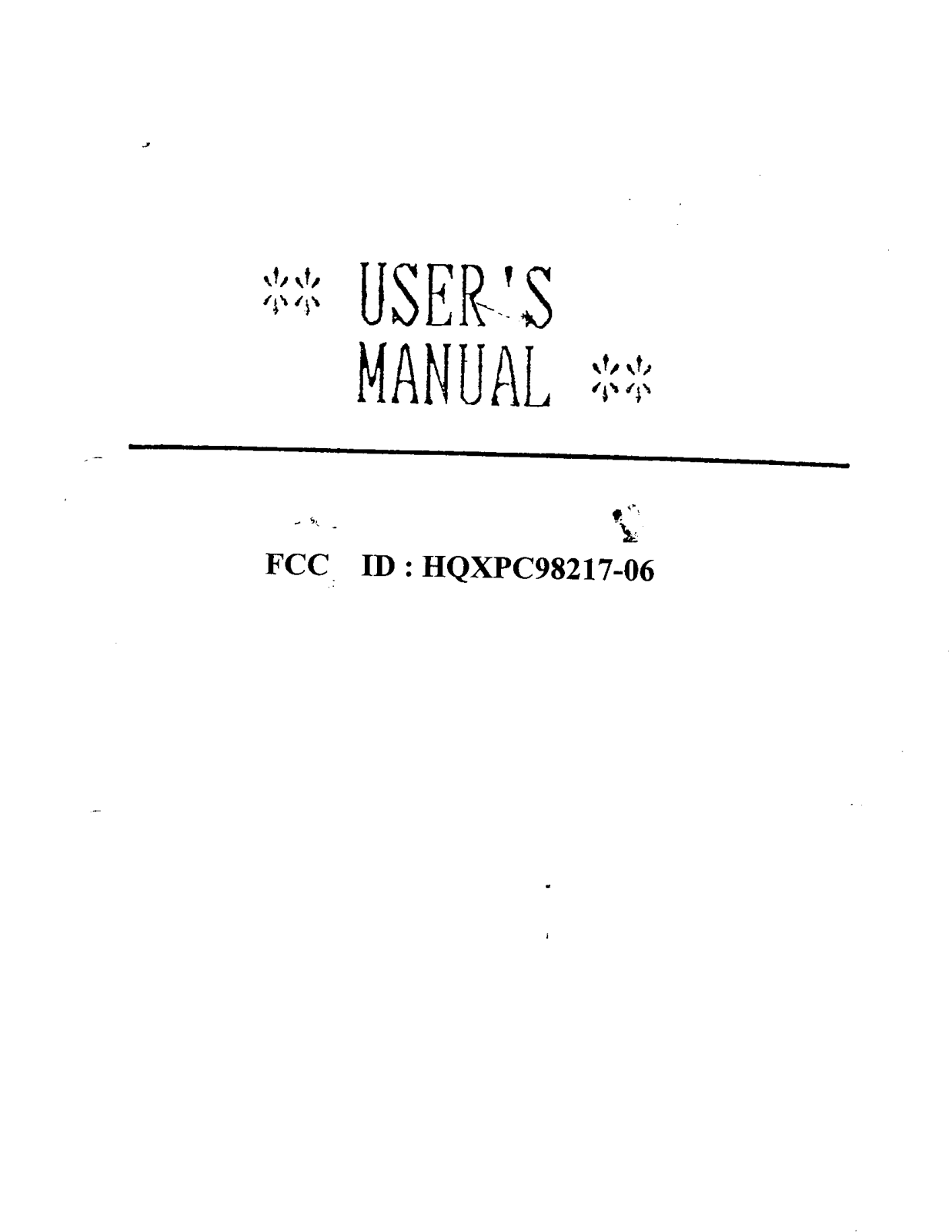 Sysgration PC98217 06 Users Manual