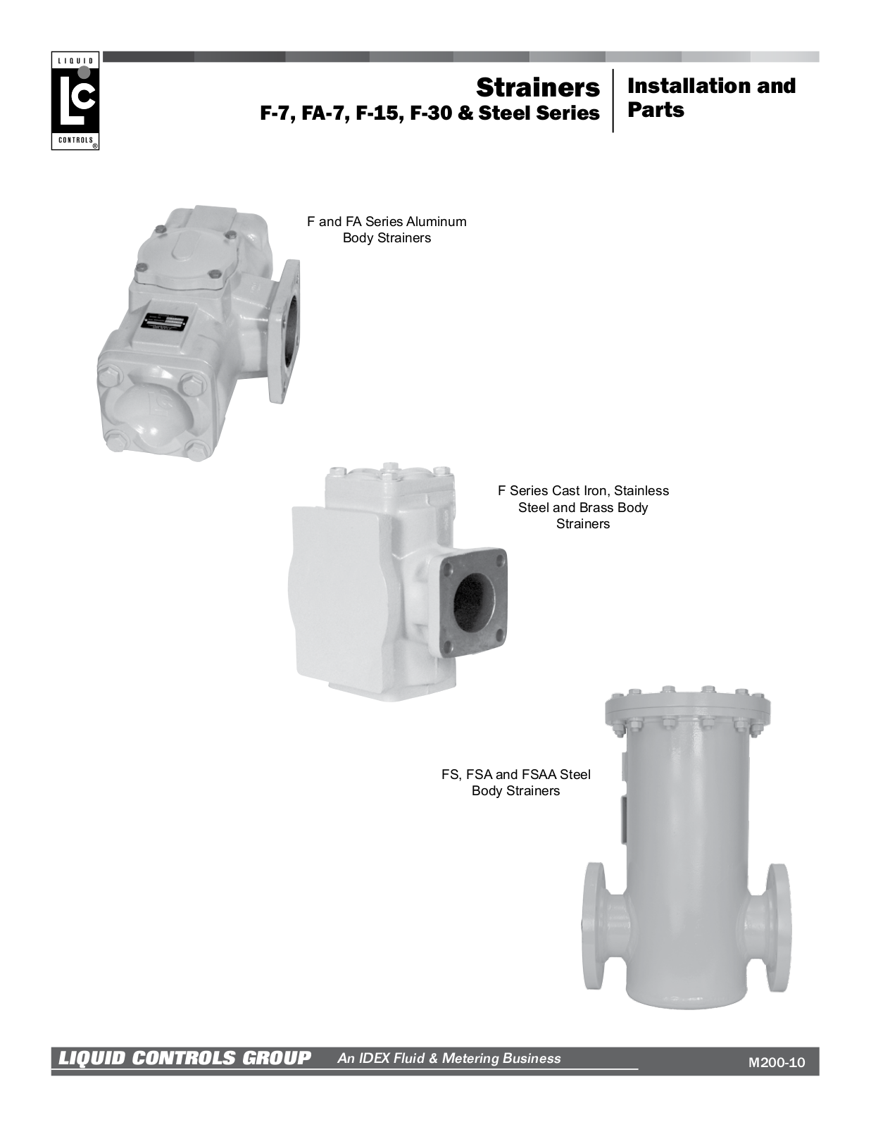 Liquid Controls F-7, FA-7, F-15, F-30 User Manual