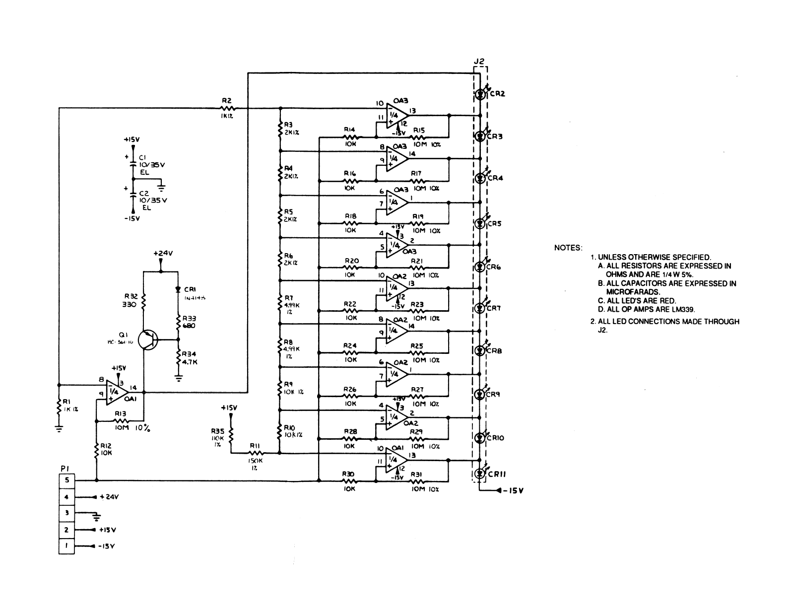 DBX 903 LED, 903 Schematic