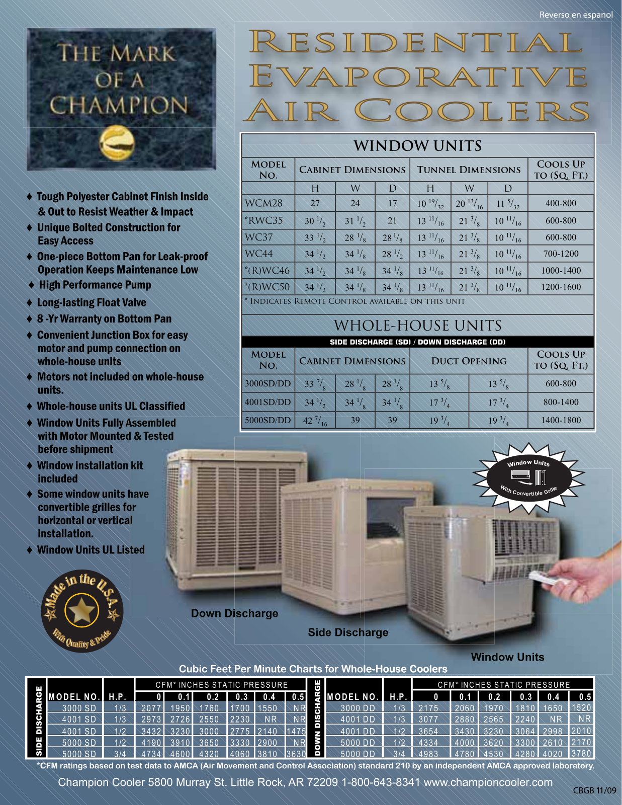 Essick Air WC46, WC37, WC50, WC44, RWC50 User Manual