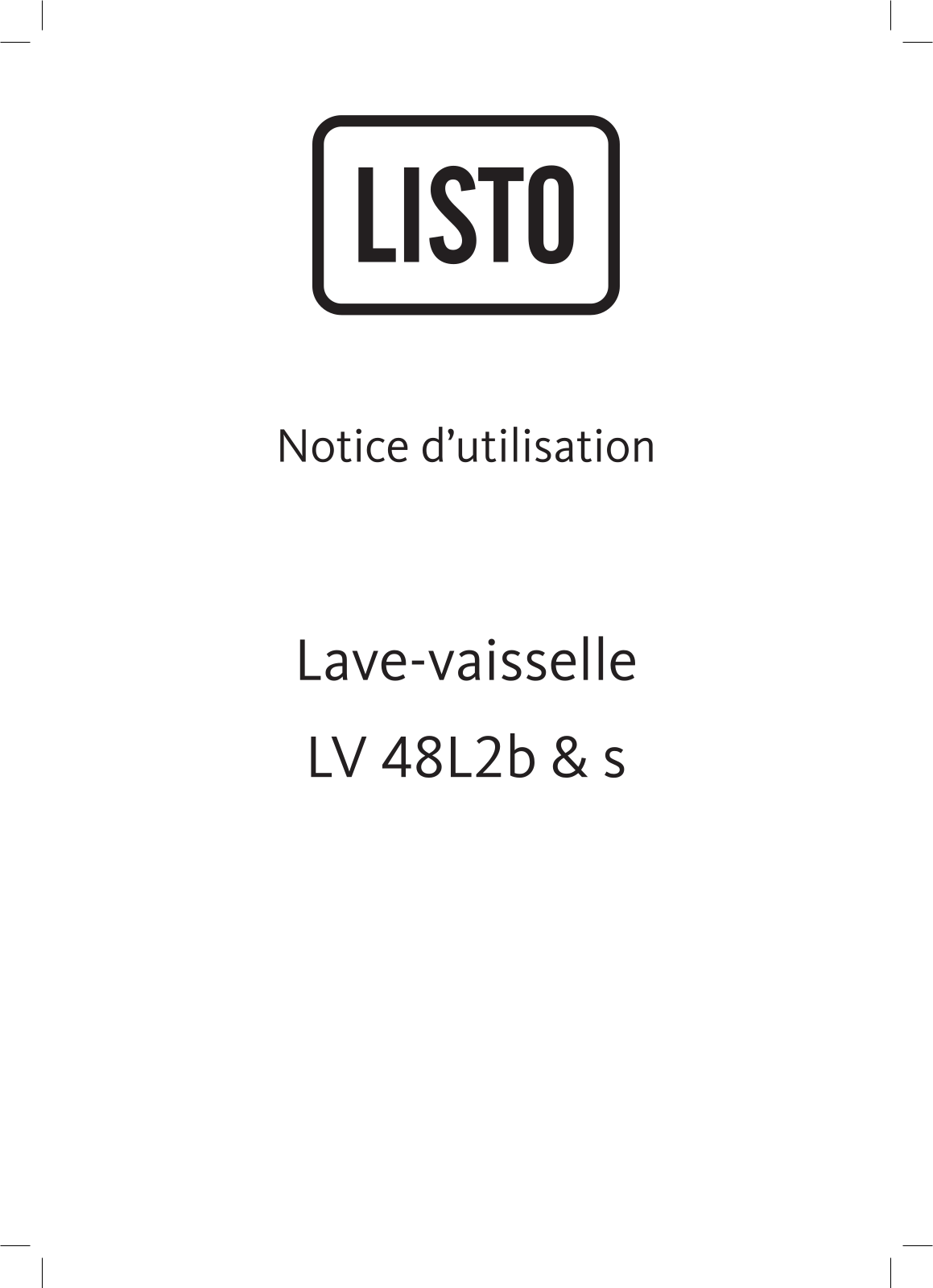 Listo LV48 L2b, LV48 L2s User Manual