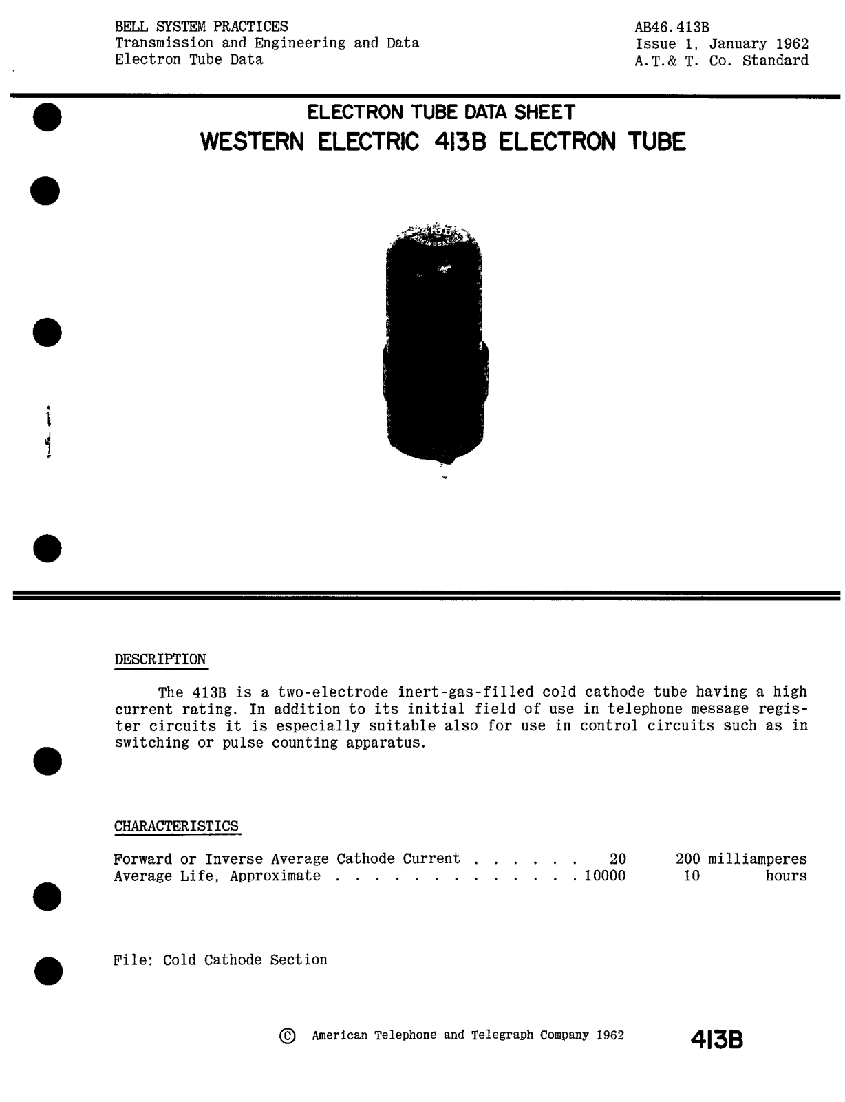 Western Electric 413-B Brochure