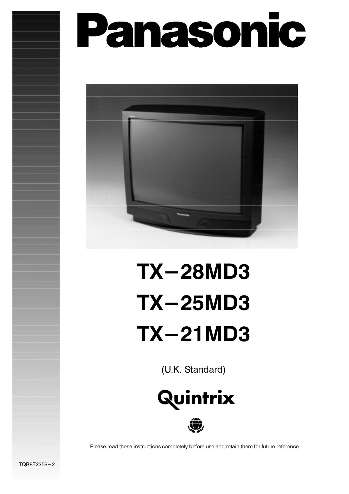 Panasonic TX-25MD3, TX-28MD3, TX-21MD3 User Manual