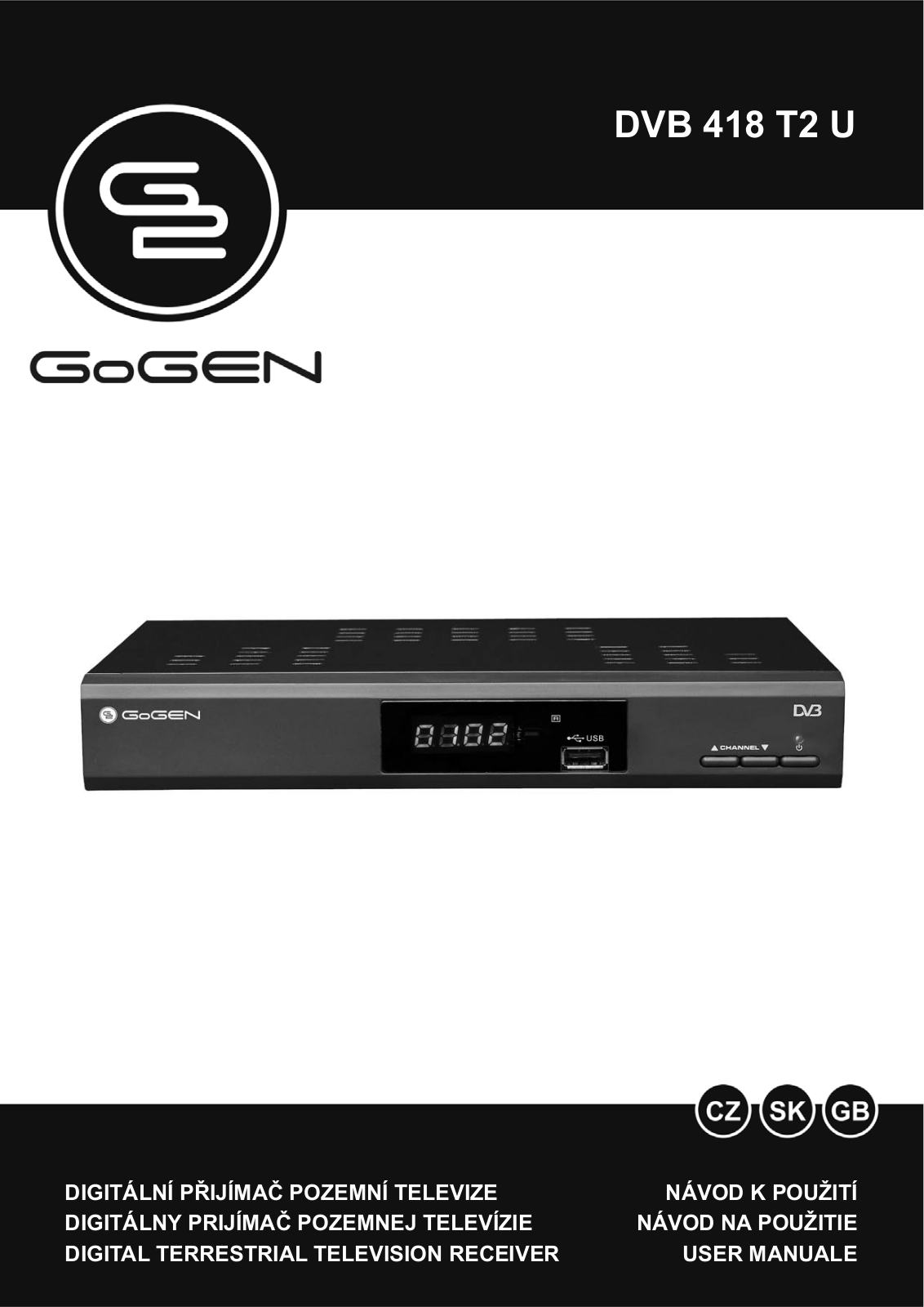 GoGEN DVB 418 T2U User Manual