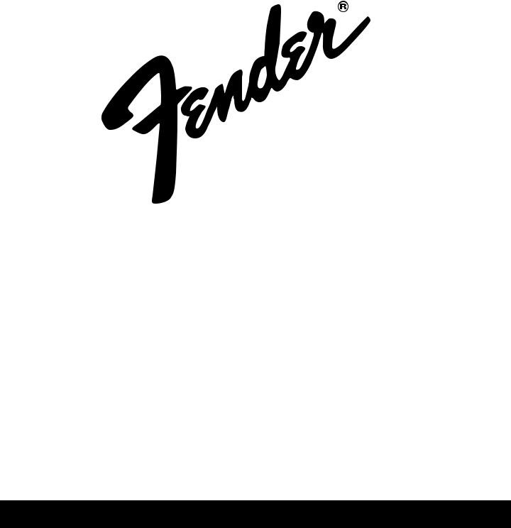 Fender KXR 100 User Manual