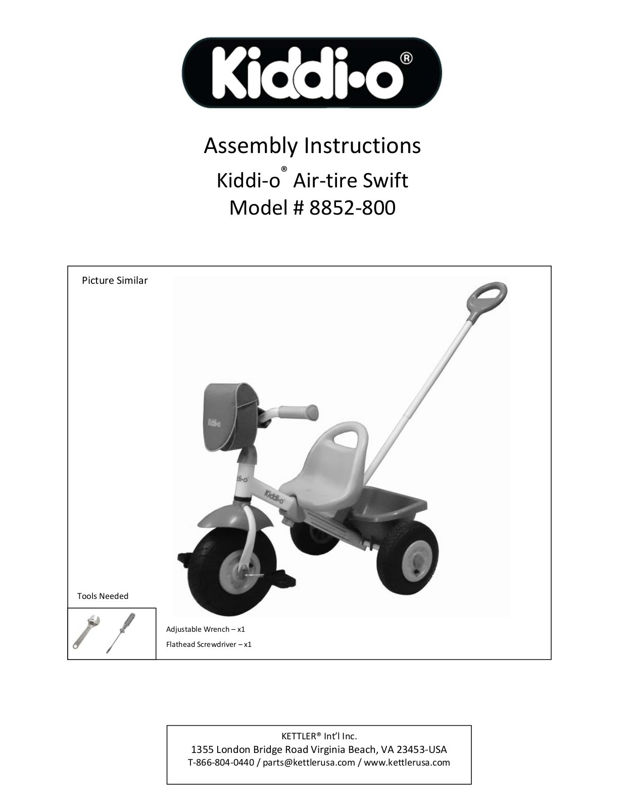 Kettler 8852-800 User Manual