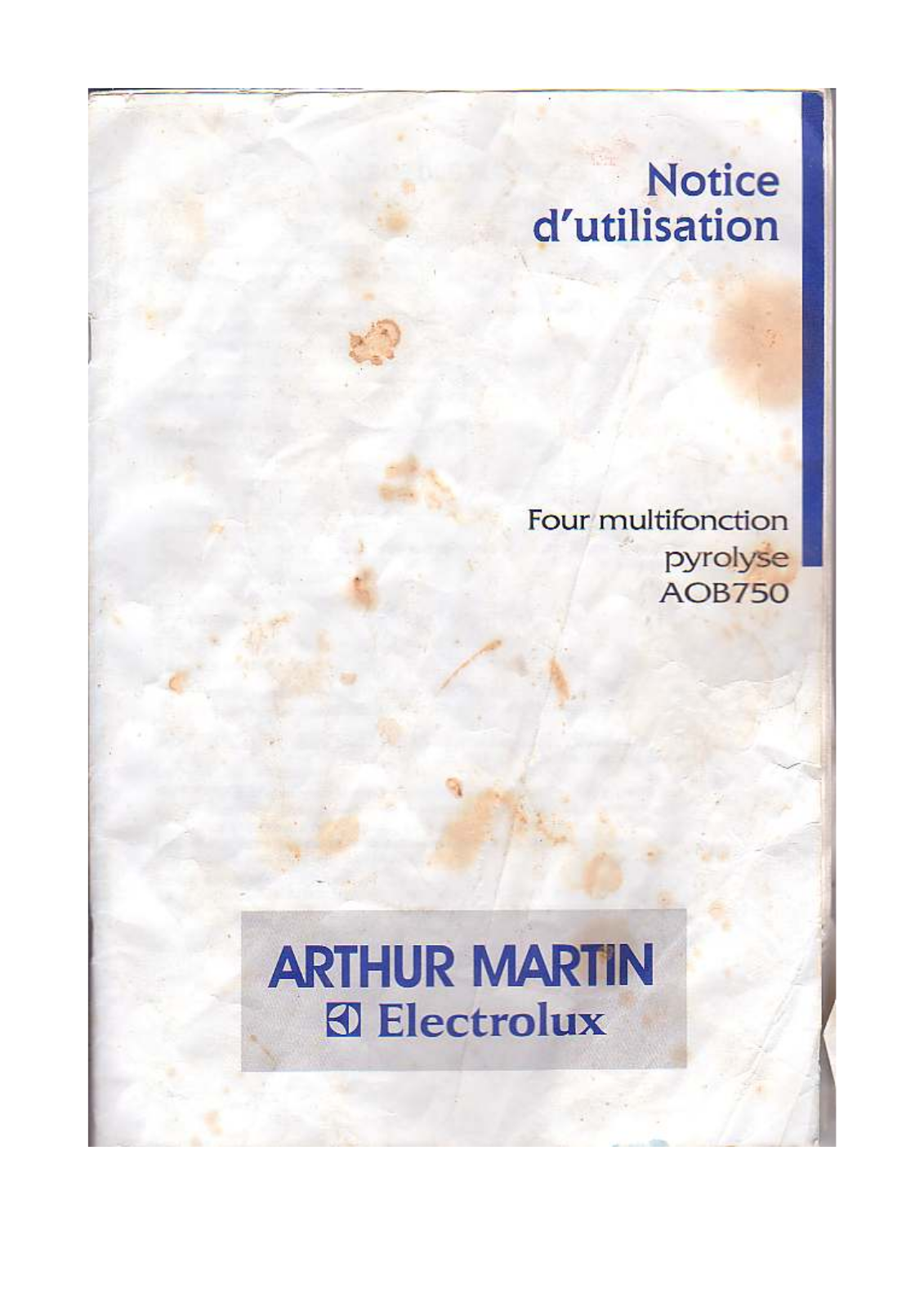 Arthur martin AOB750 User Manual