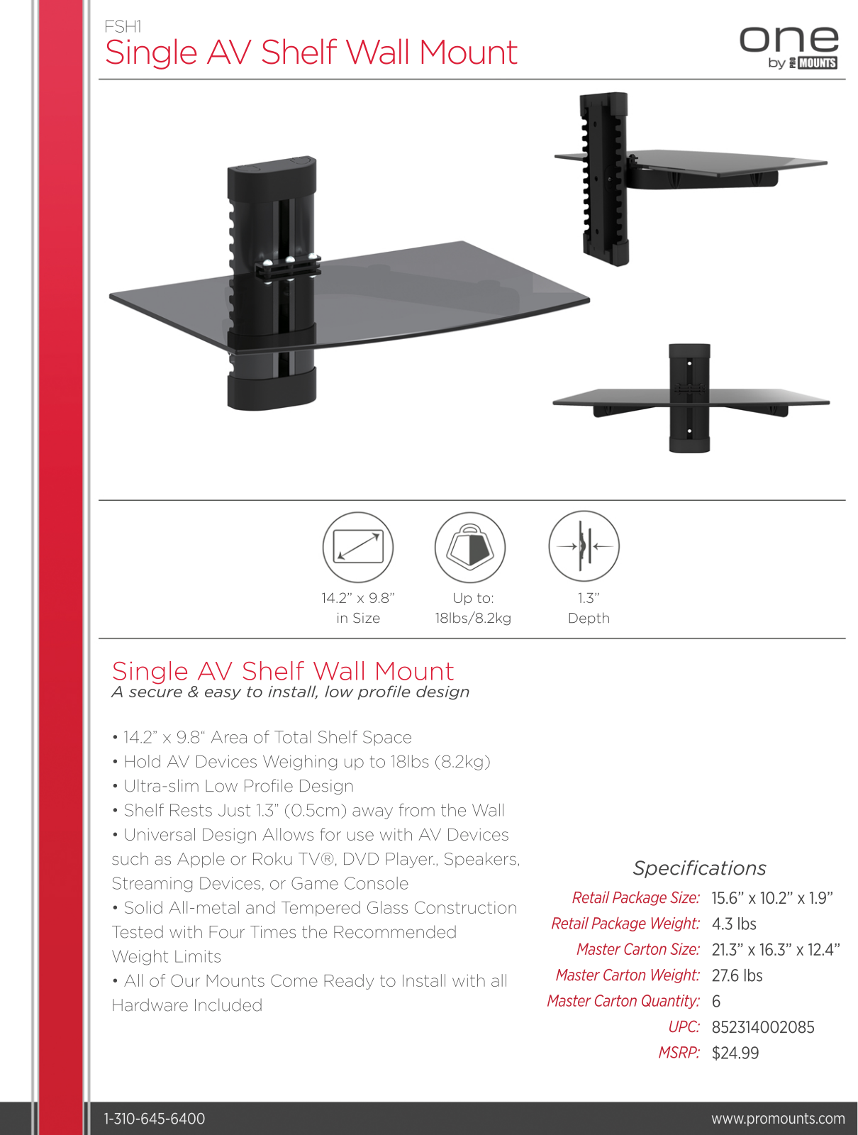 Promounts FFM1013 Specifications - ManualMachine.com