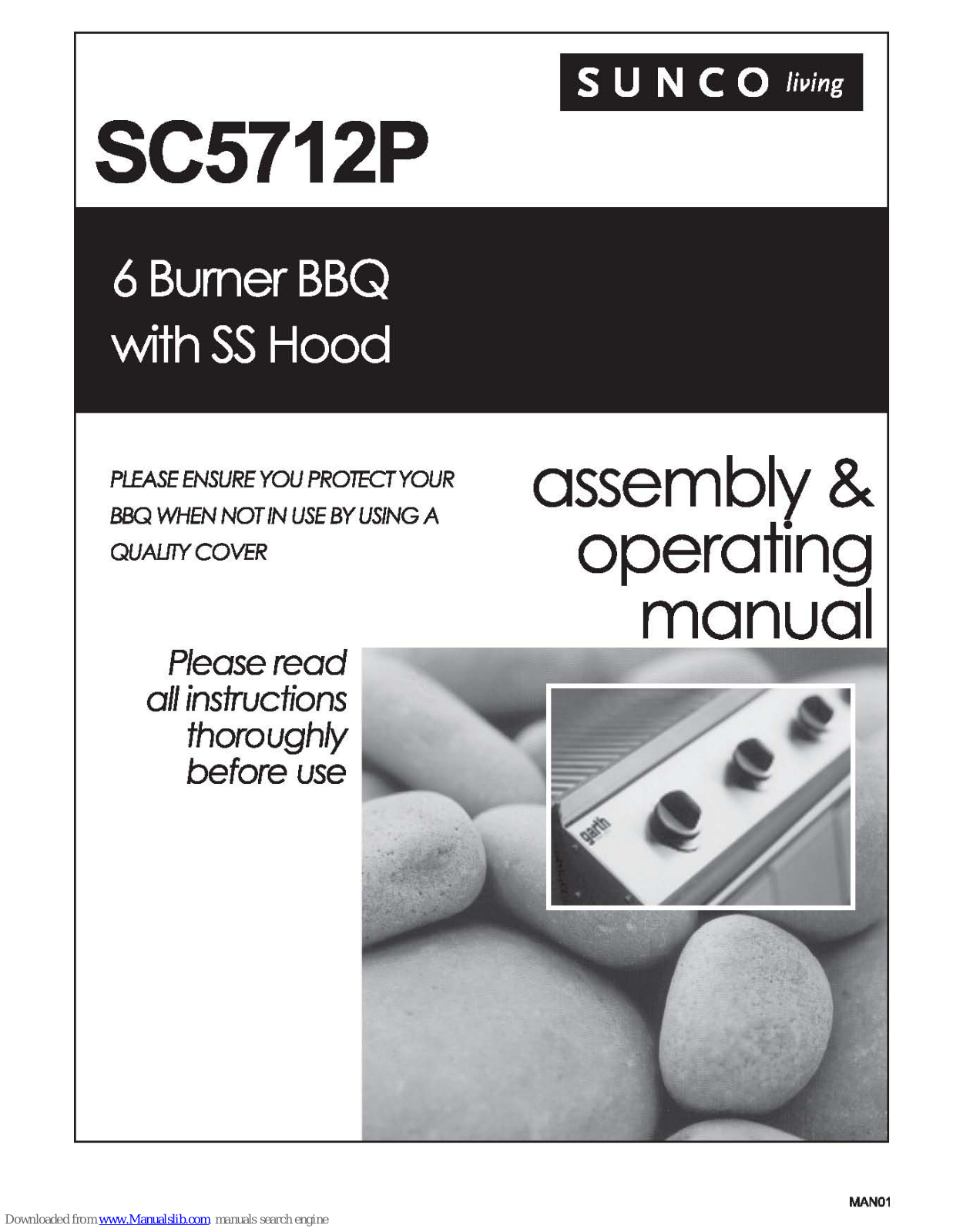 Sunco living SC5712P Assembly & Operating Manual