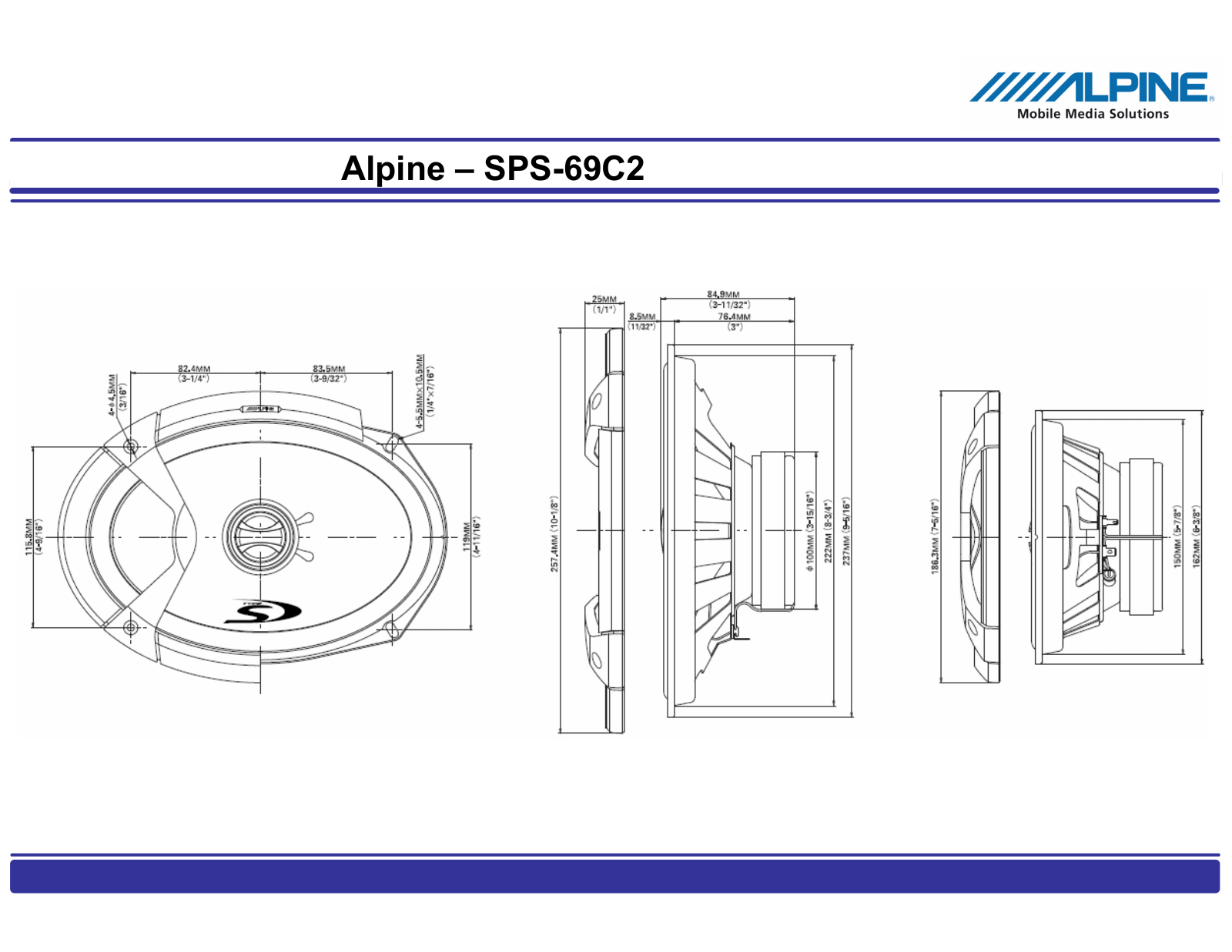 Alpine SPS-69C2 User Manual