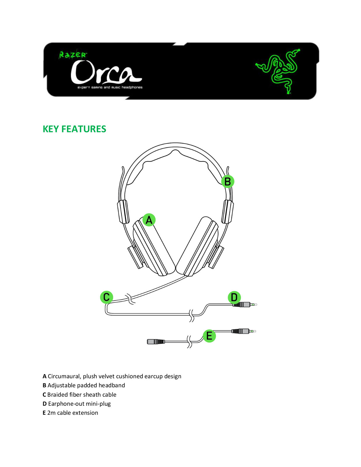 Razer Orca User Manual