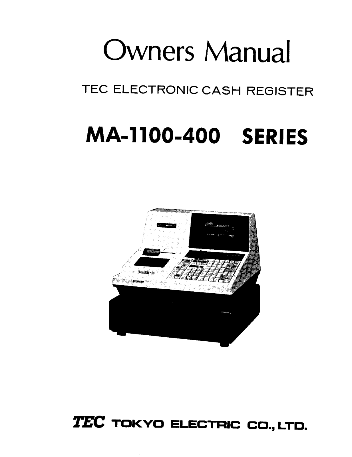 Toshiba MA-1100-400 User Manual