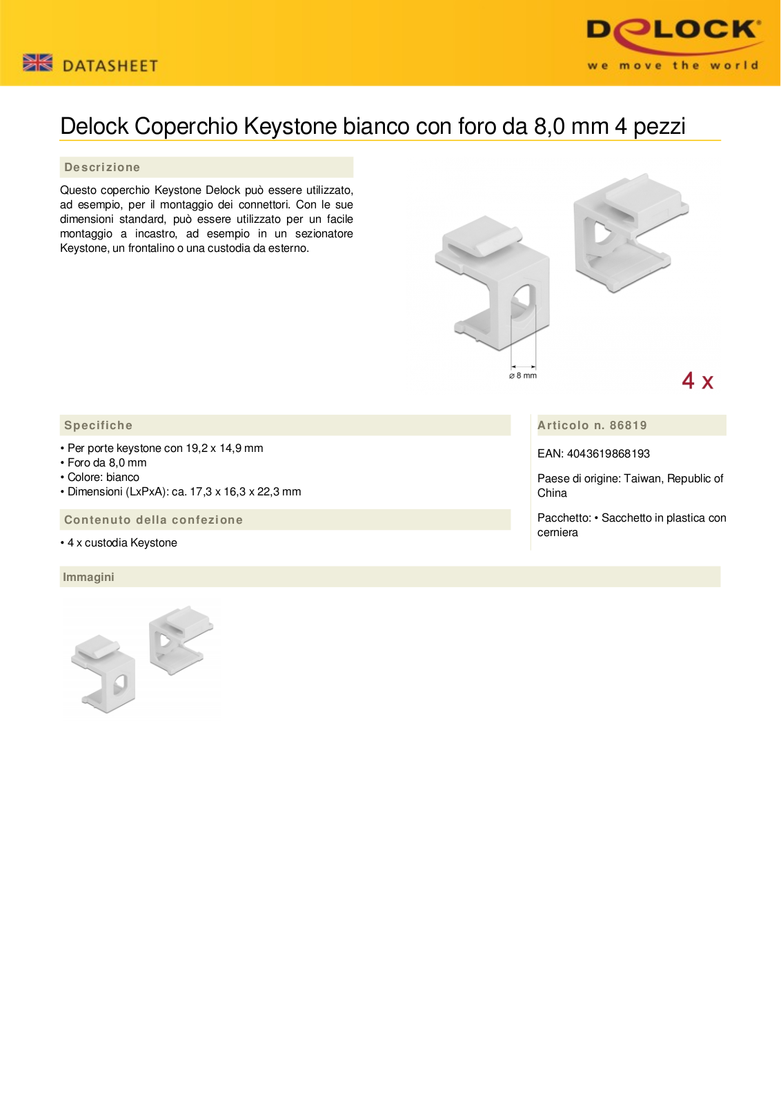 DELOCK 86819 Datasheet - ManualMachine.com