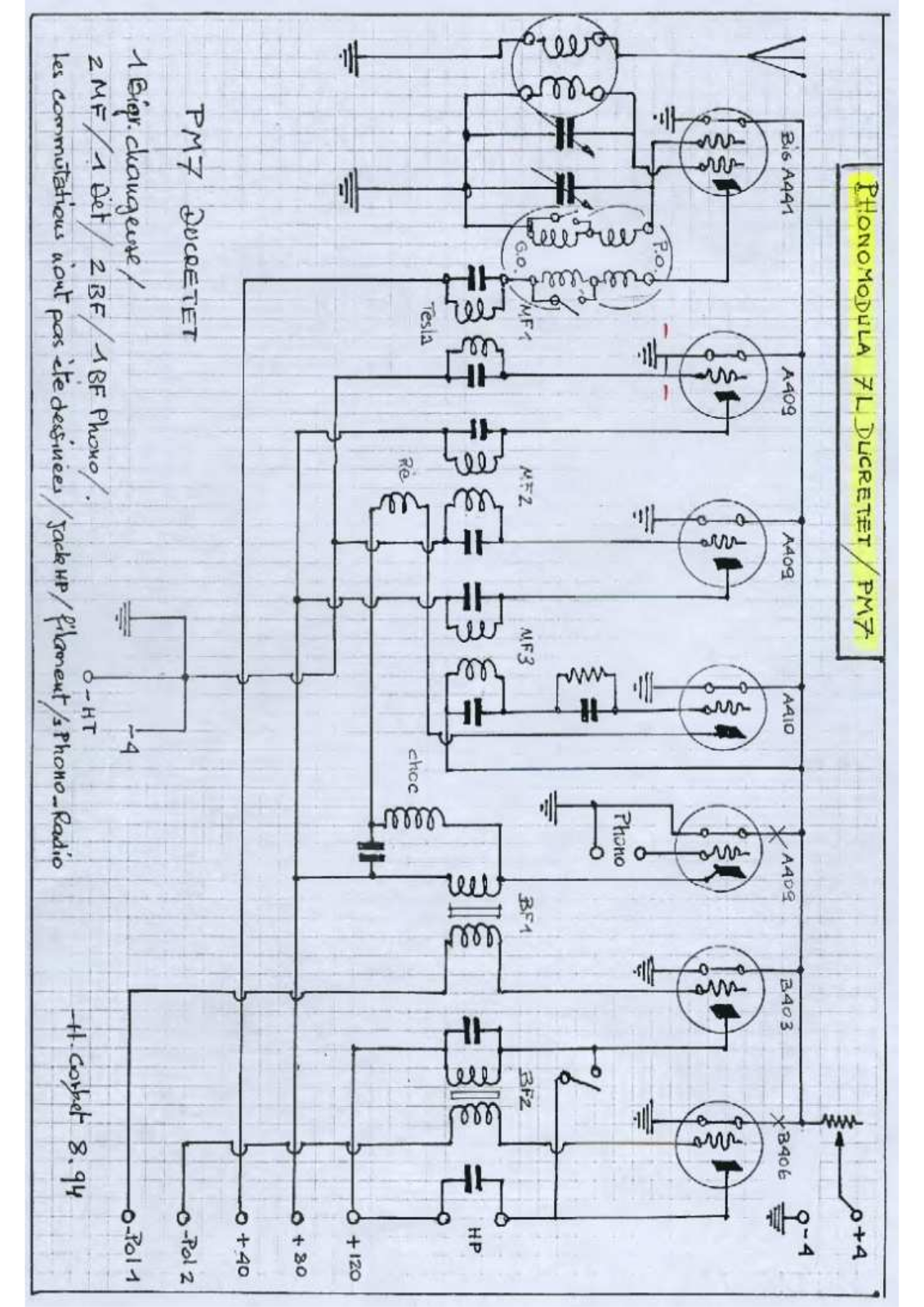 Ducretet Phonomodula7L Schematic - ManualMachine.com