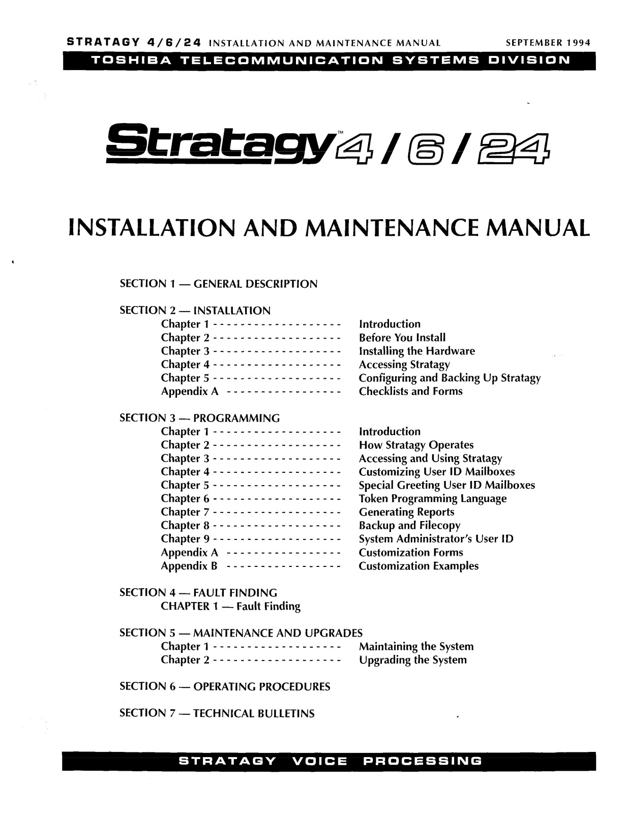 Toshiba Stratagy 4, Stratagy 6, Stratagy 24 User Guide - ManualMachine.com