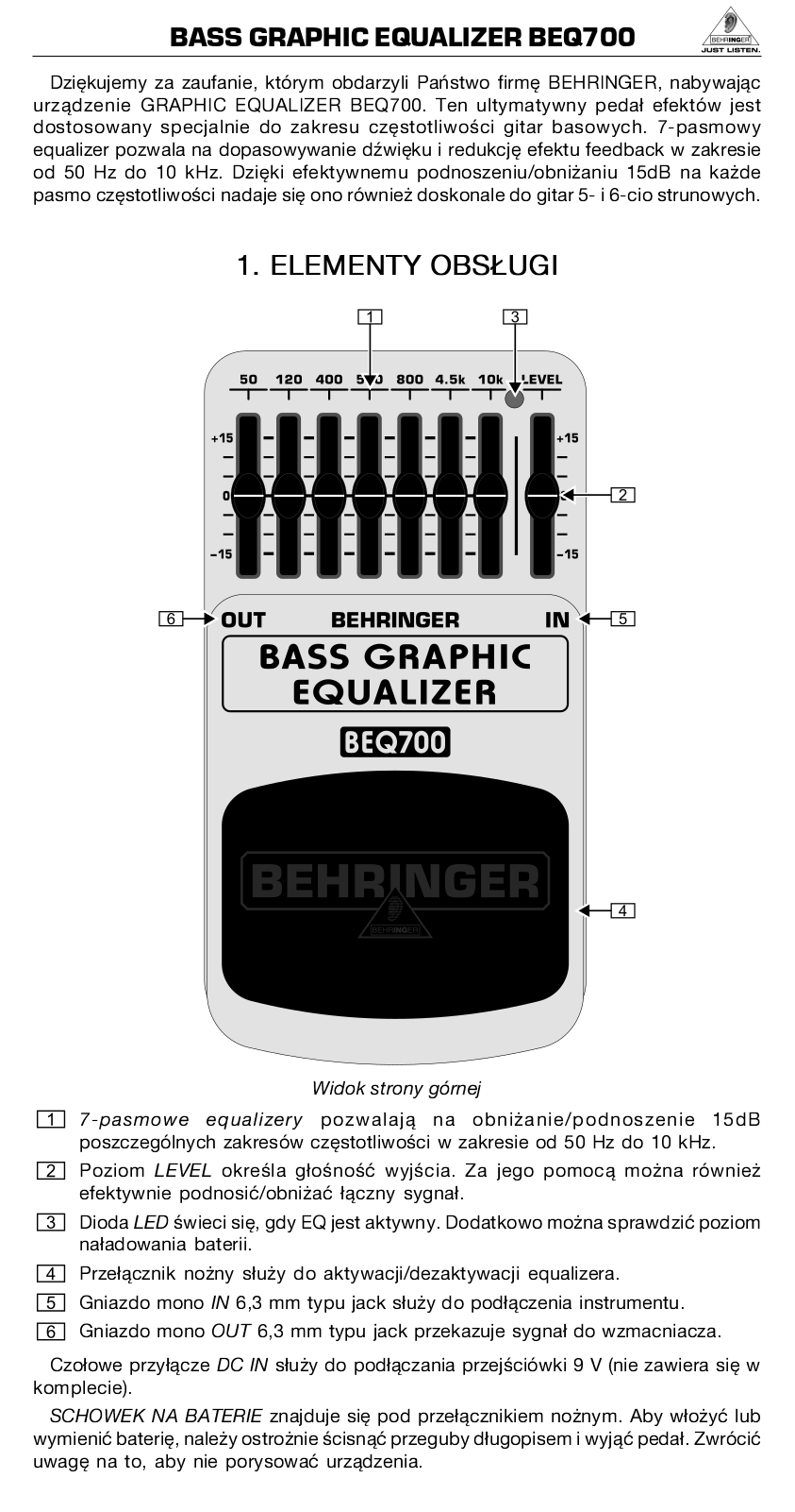 Behringer BEQ700 User Manual