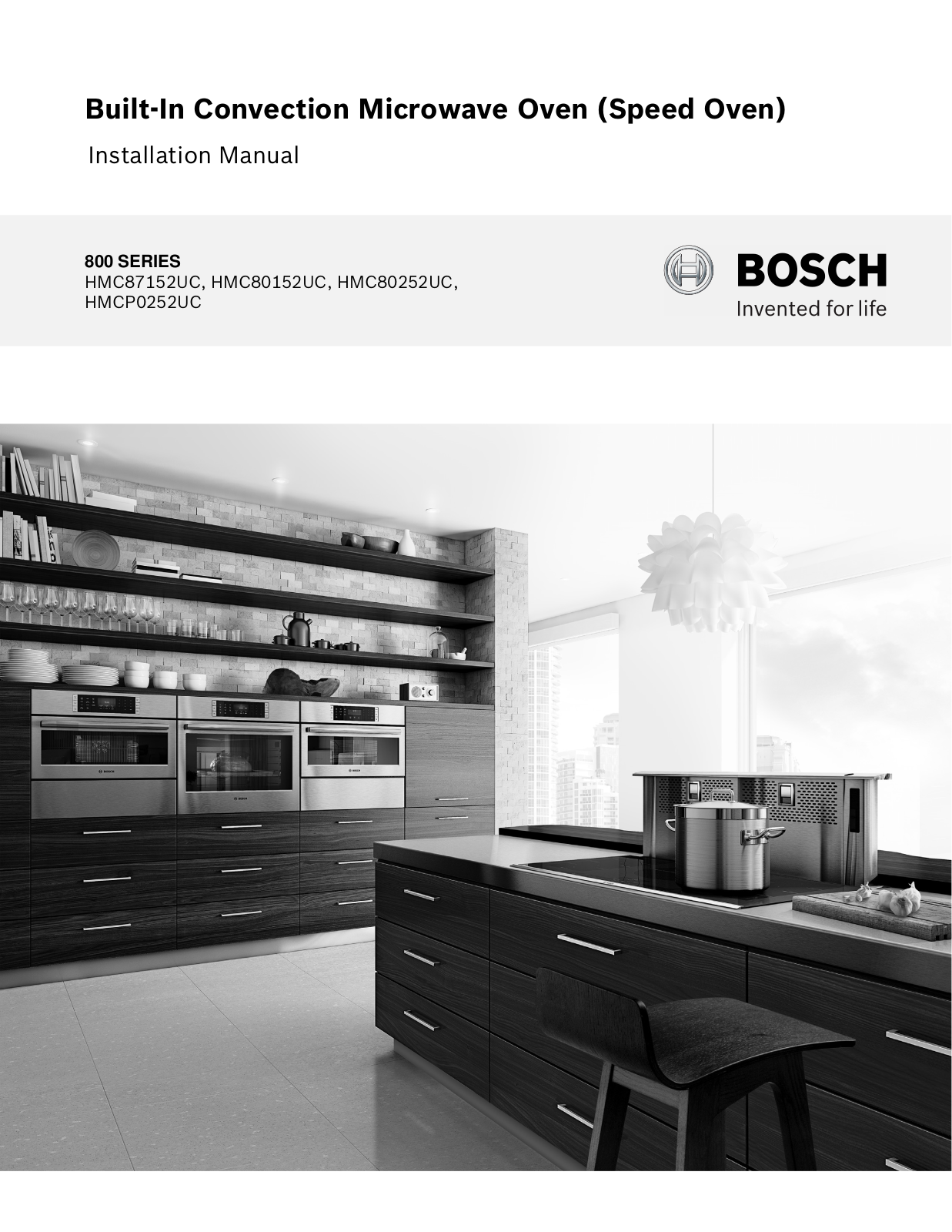 Bosch HMC87152UC/01, HMC80252UC/01, HMC80152UC/01 Installation Guide