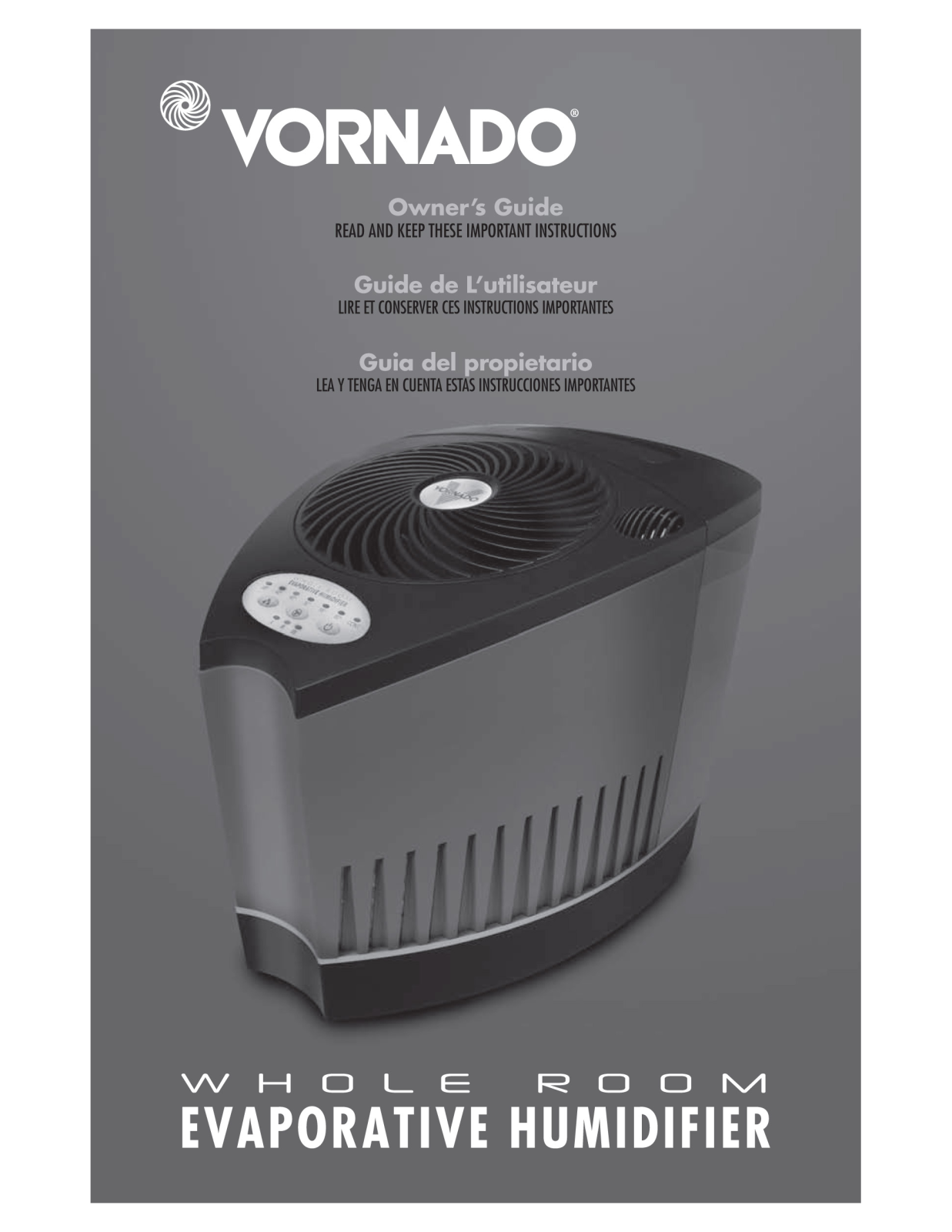 Vornado Evaporative Humidifier User Manual