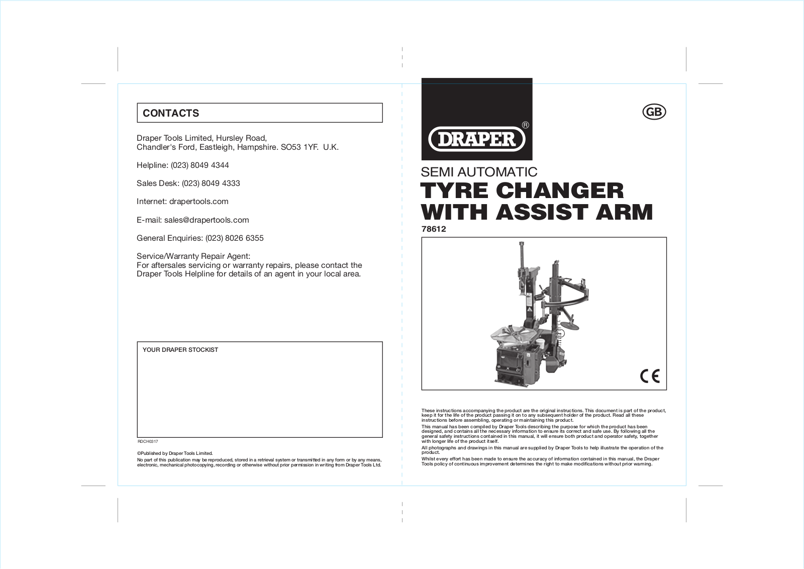Draper 78612 User Manual - ManualMachine.com