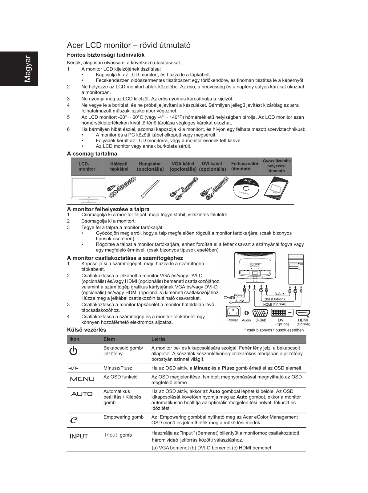 Acer H234H User Manual