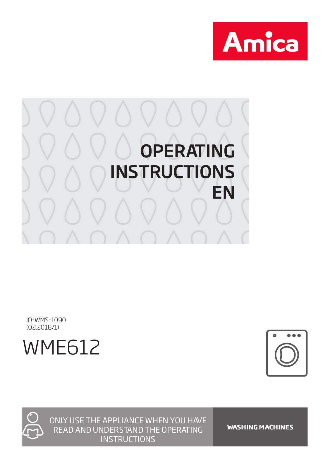 Amica WME612 User Manual