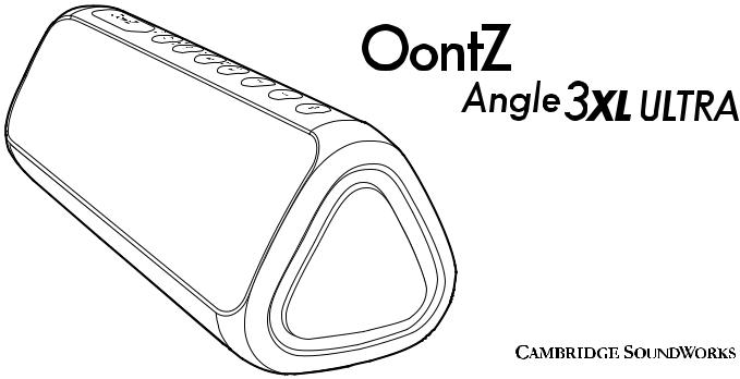 Oontz Angle 3XL Ultra User Manual