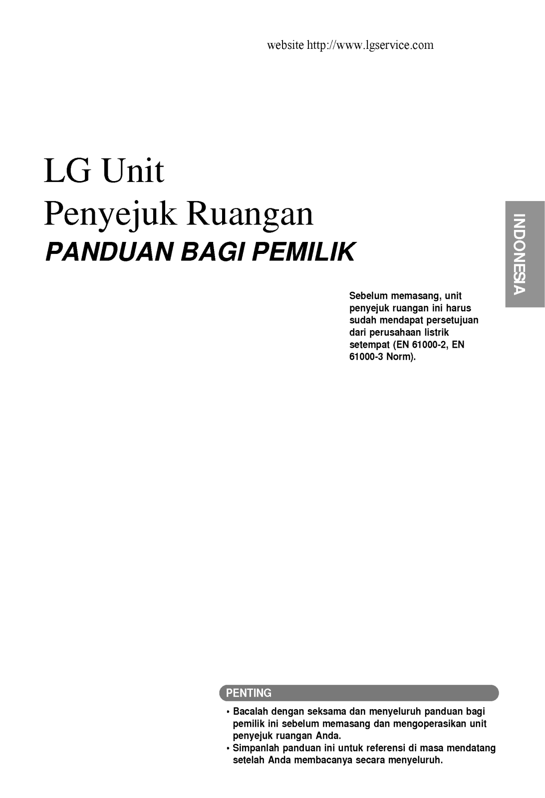 LG LS-C126PKL2 Manual book