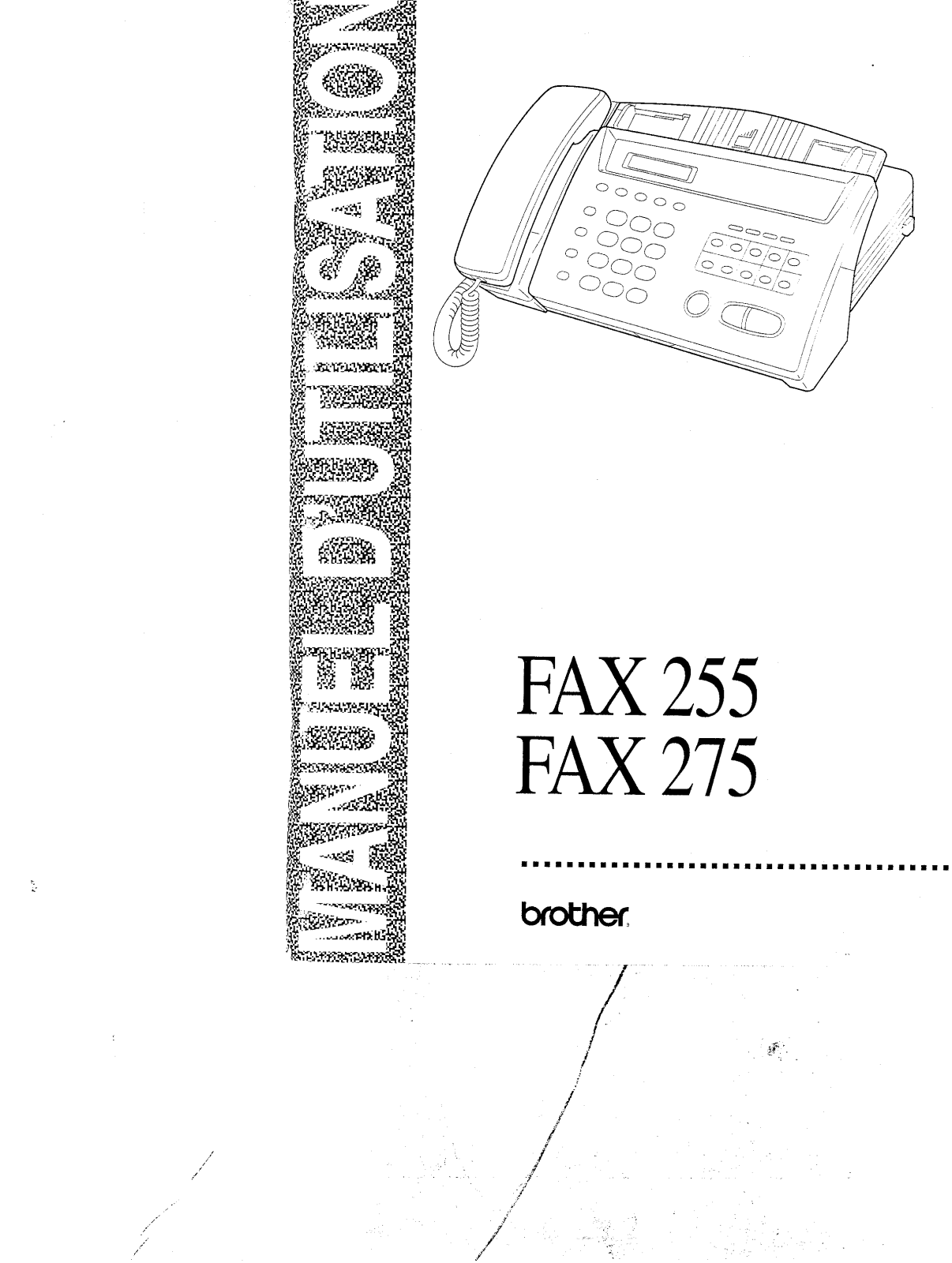 BROTHER FAX-275 User Manual