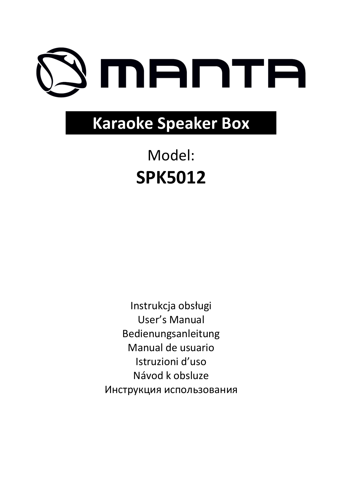 Manta SPK5012 User Manual