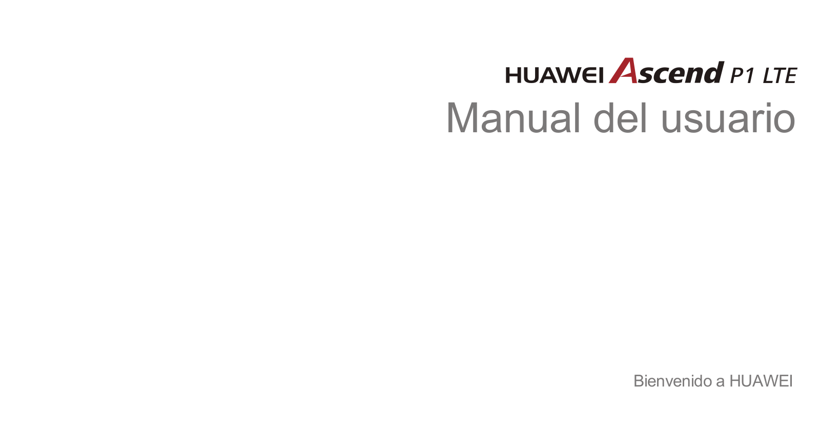 Huawei P1 LTE User Manual