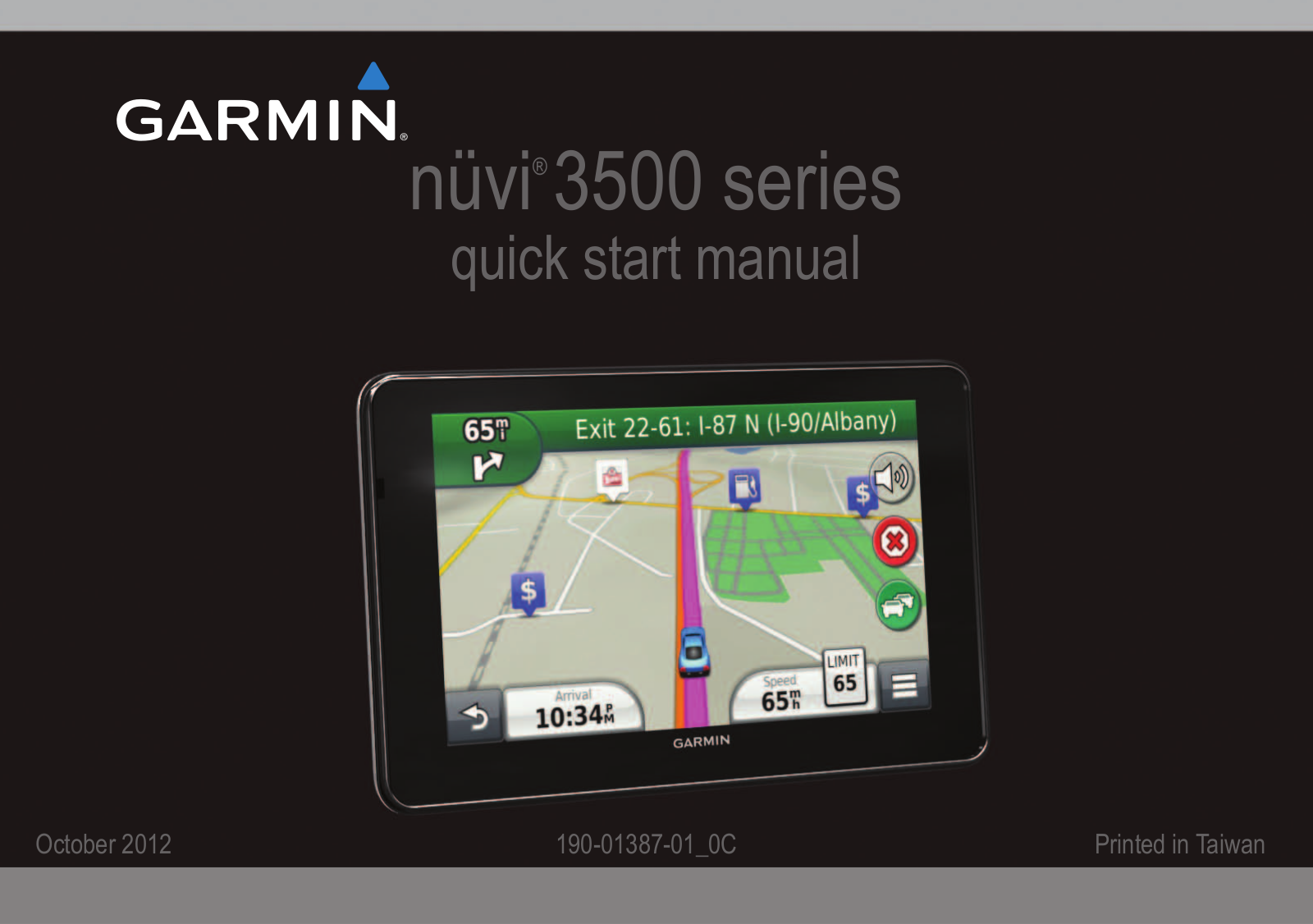 Garmin nuvi 3590LMT, North America, nuvi 3550LM User Manual