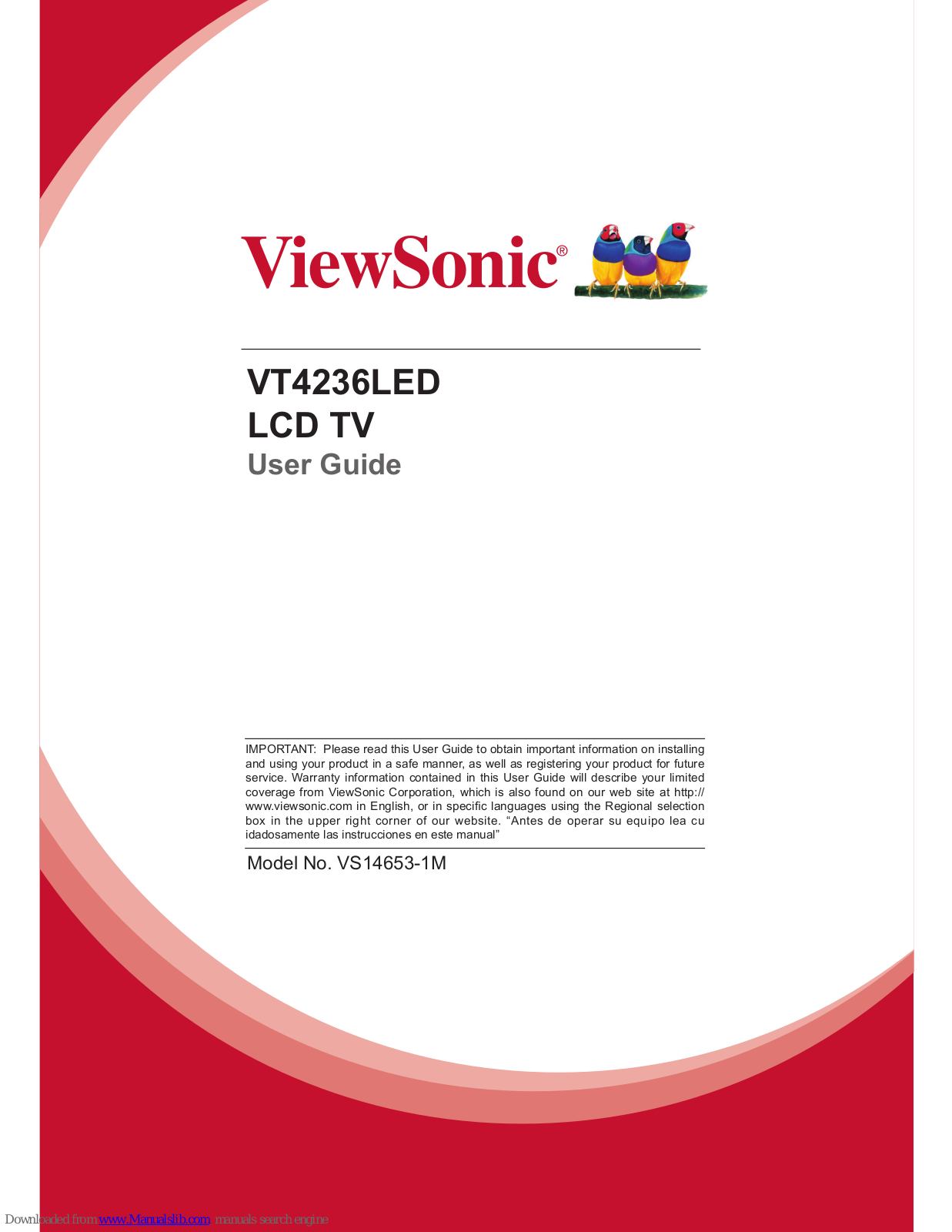 ViewSonic VT4236LED, VS14653-1M User Manual