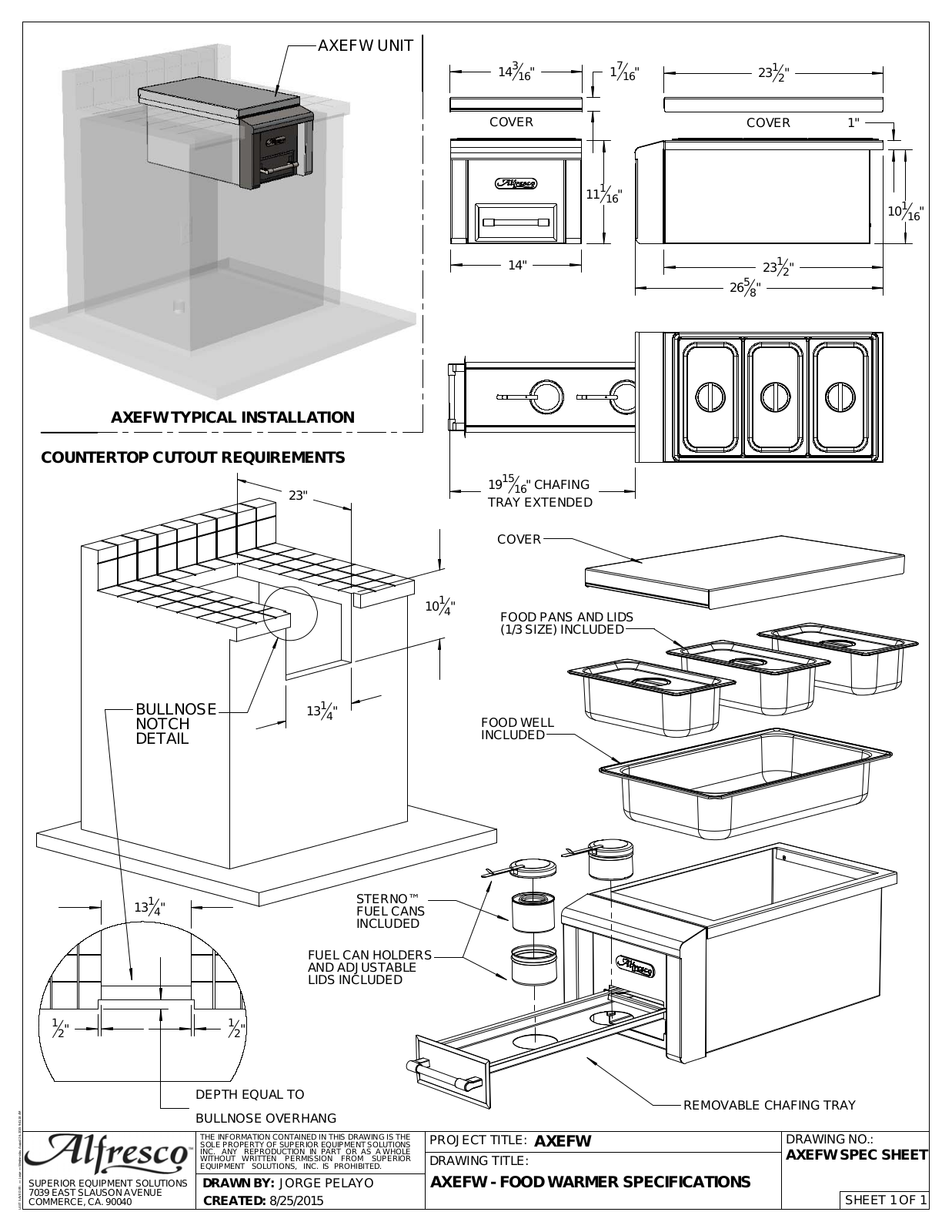 Alfresco AXEFW Specifications - ManualMachine.com