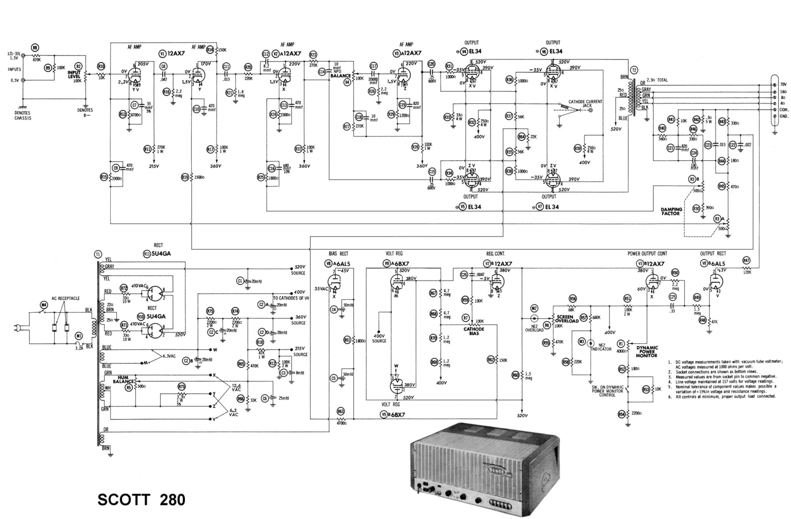 Scott 280 Schematic