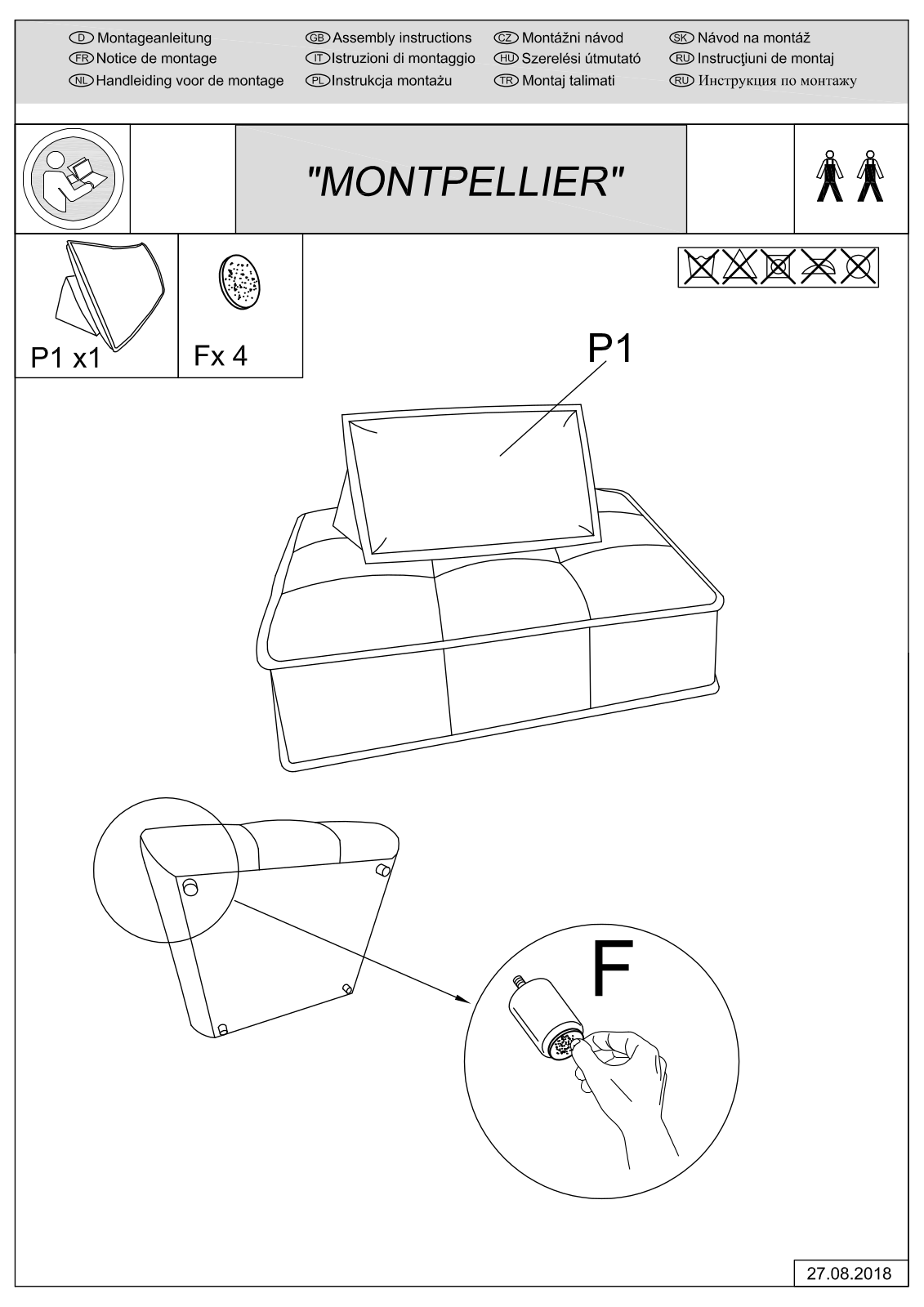 Guido Maria Kretschmer Montpellier Assembly instructions