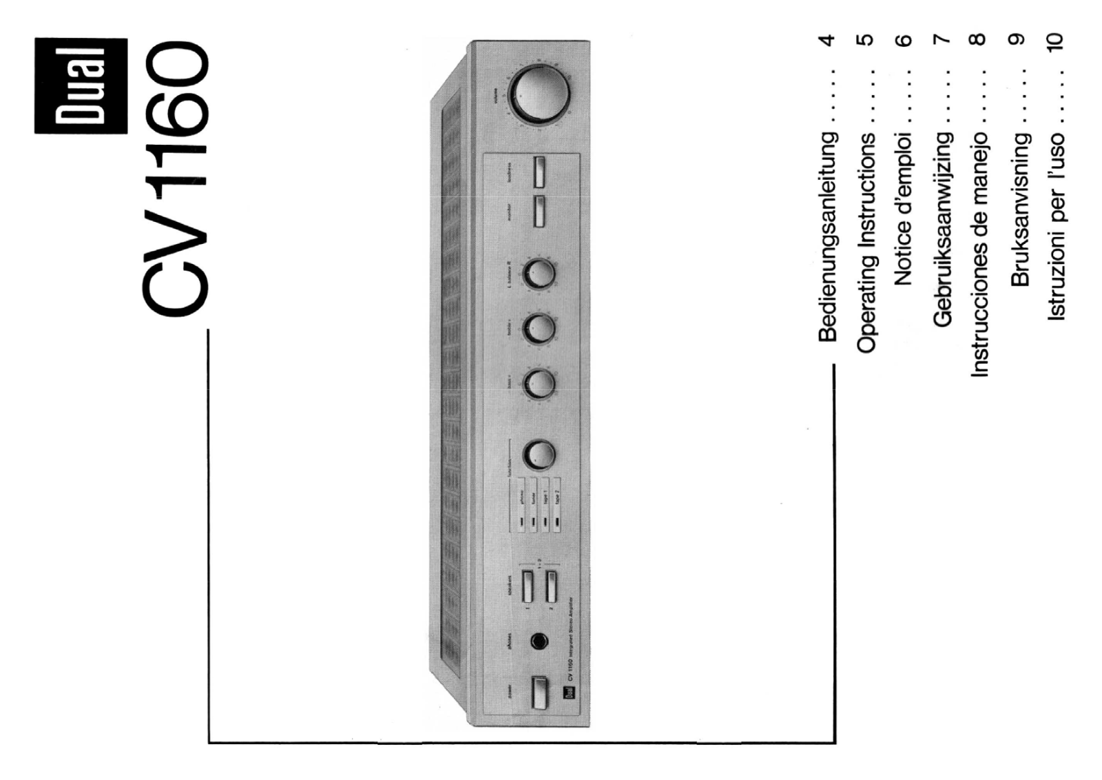 Dual CV-160 Owners Manual