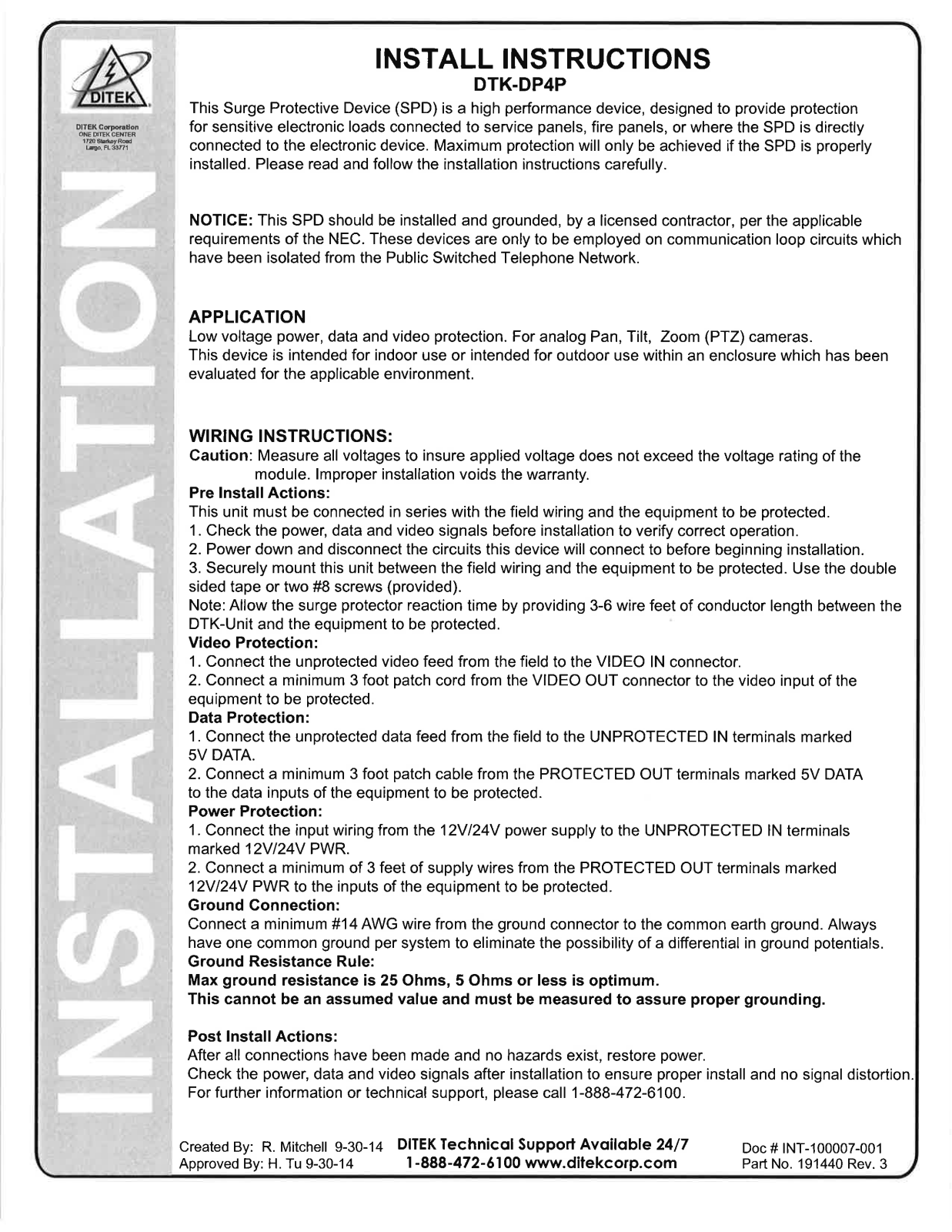 Ditek DTK-DP4P User Manual