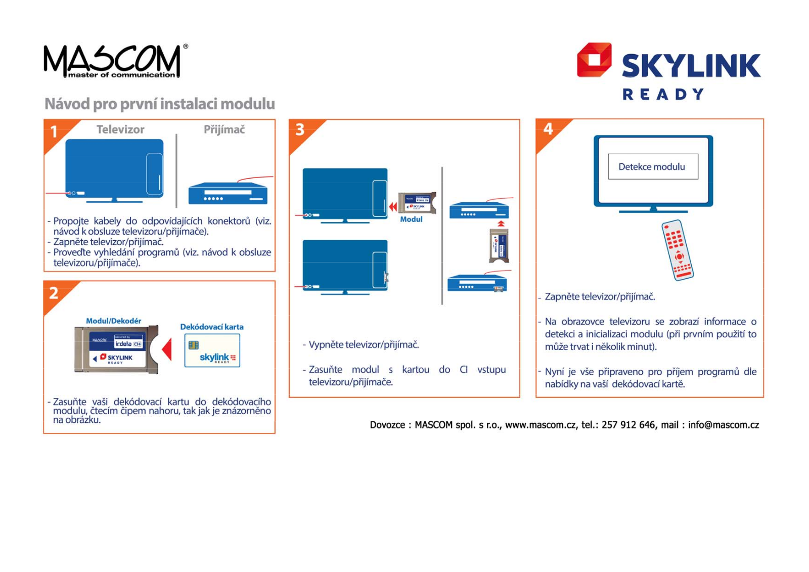 Mascom CIM-SKY-IR CI+ MSC User Manual