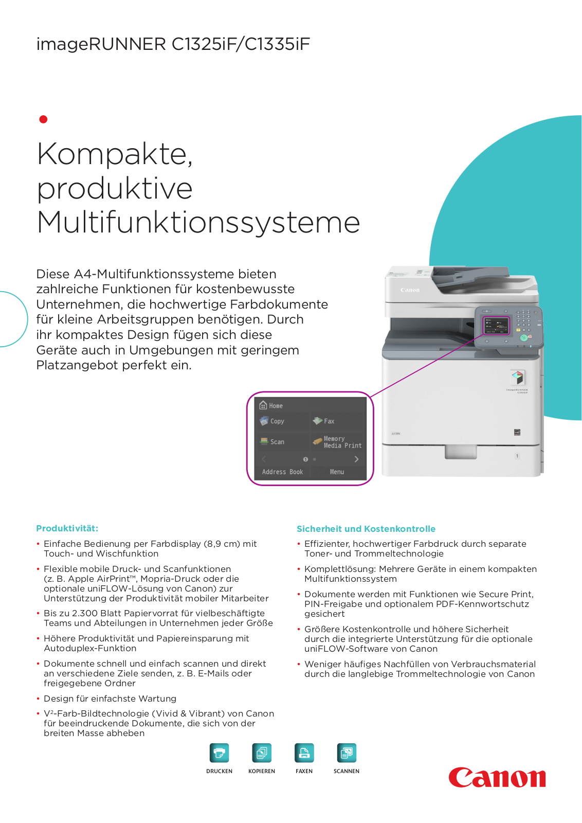 Canon imageRUNNER C1325iF, imageRUNNER C1335iF BROCHURE