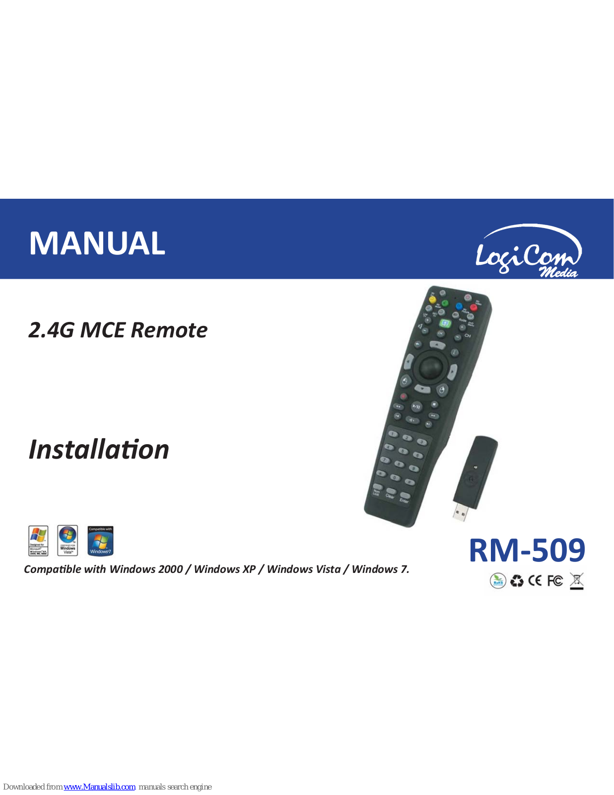 LOGICOM RM-509 Installation Manual