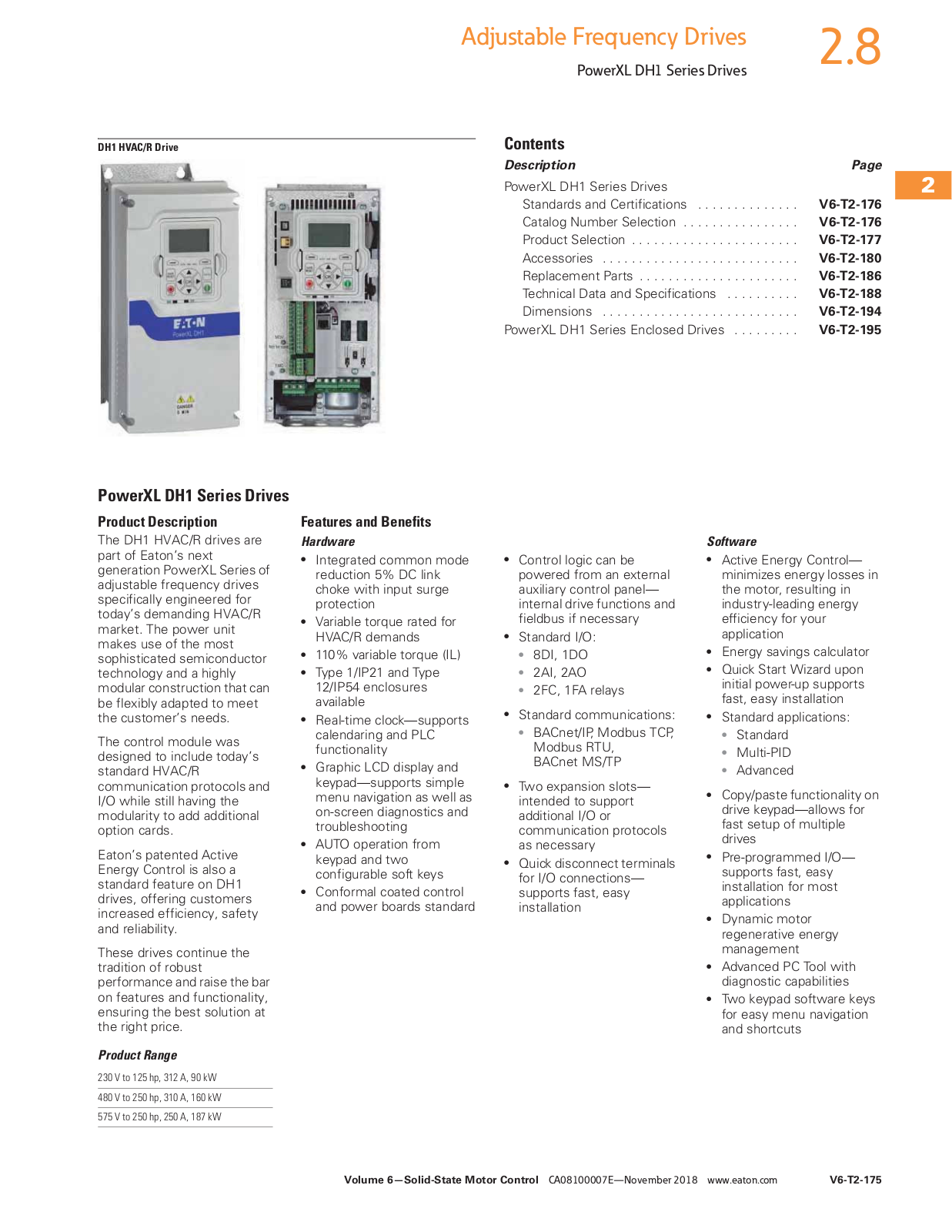 Cutler Hammer, Div of Eaton Corp DH1 Catalog Page