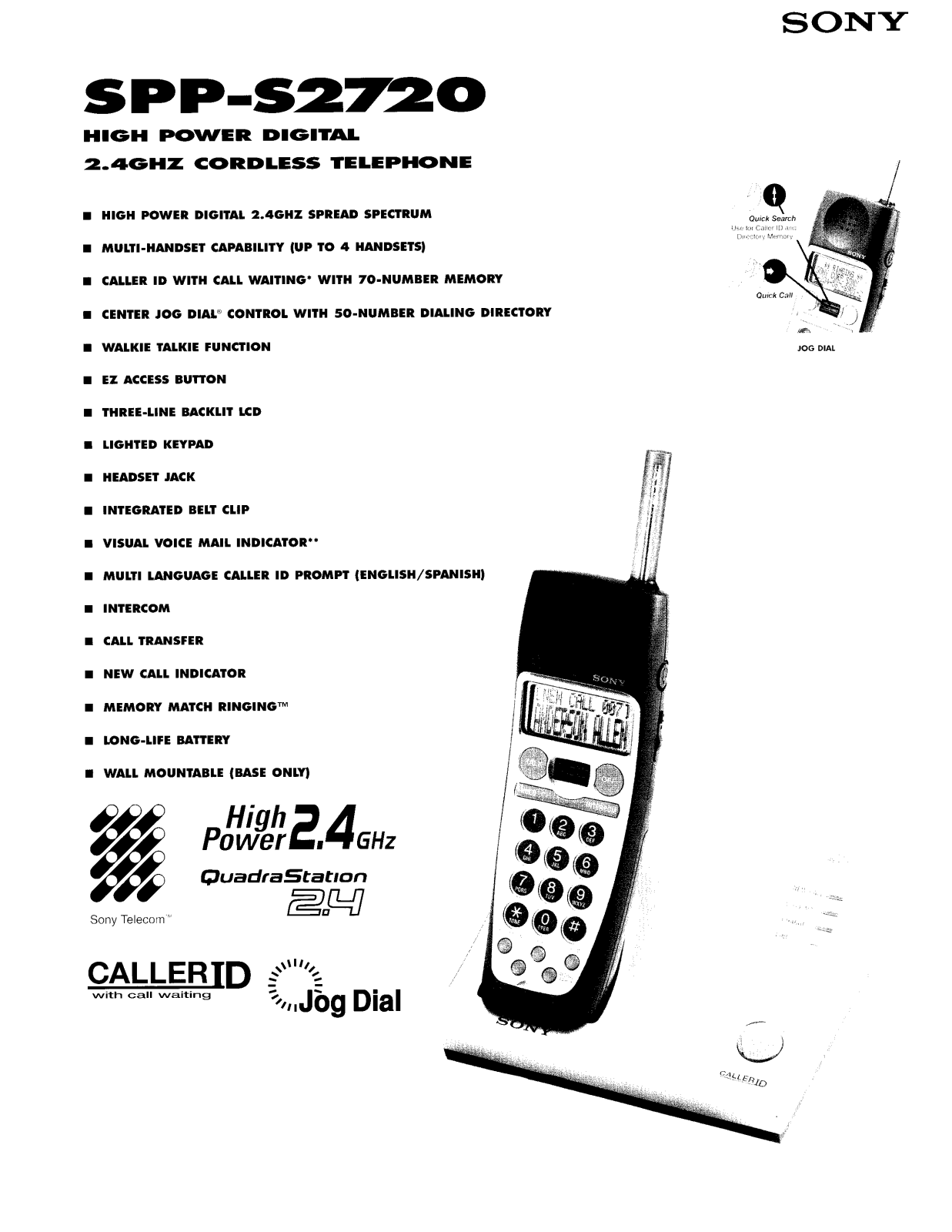 Sony SPP-S2720 BROCHURE