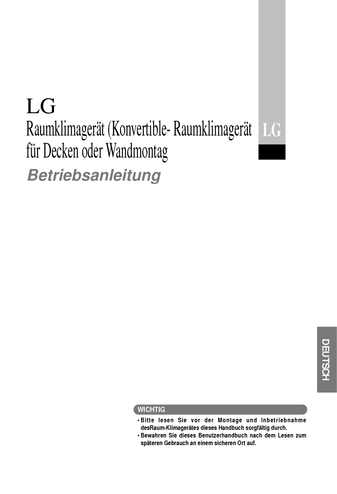 Lg UV30AC, UV18AC User Manual