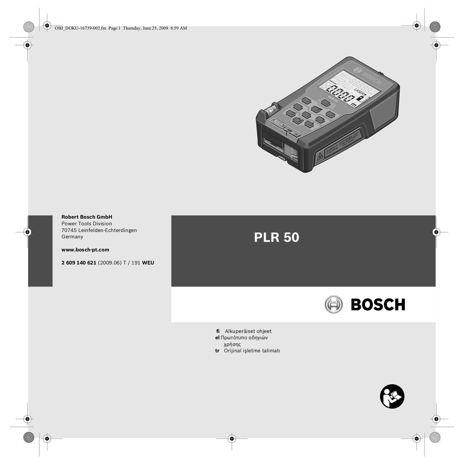 Bosch PLR 50 User guide