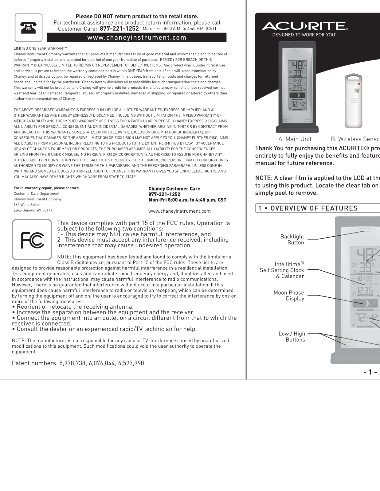 Acurite 00592W2 User Manual