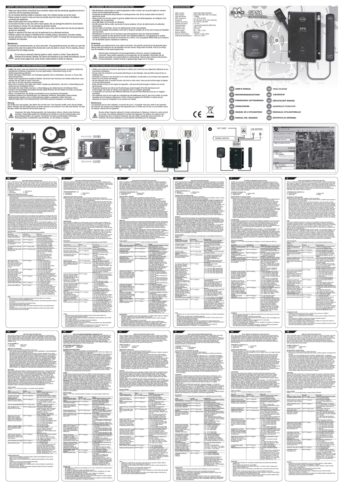 ELRO GPS1 User manual