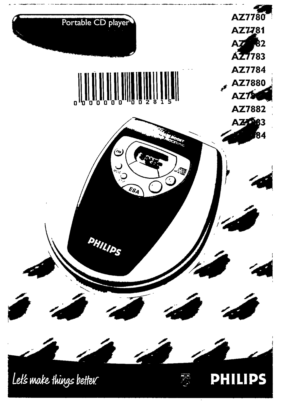 Philips AZ7798, AZ7796, AZ7793, AZ7795, AZ7792 Owner's Manual