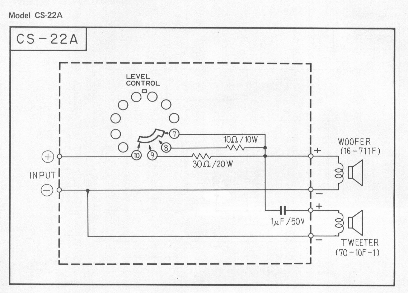 Pioneer CS-22-A Schematic