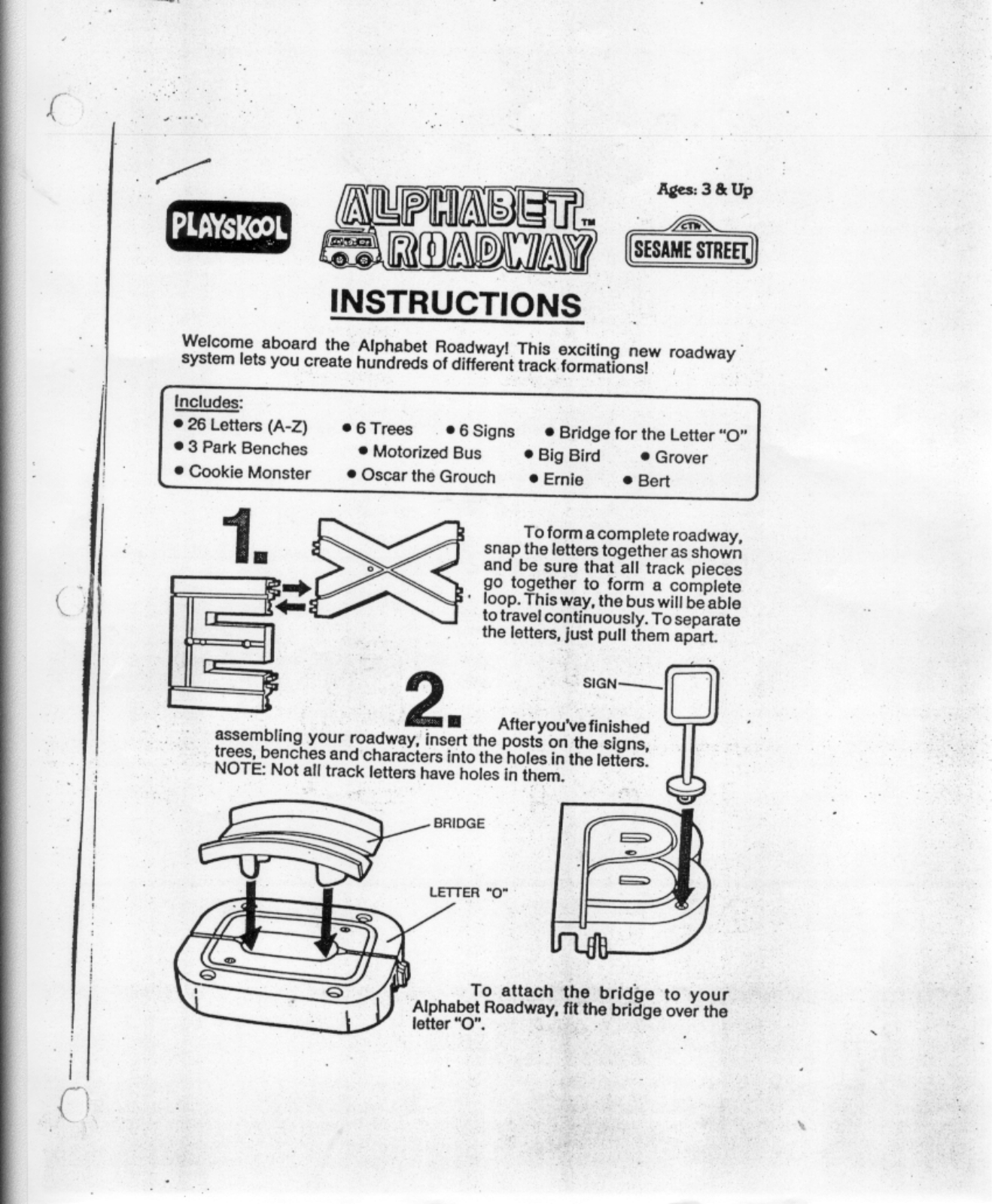 HASBRO Alphabet Roadway User Manual