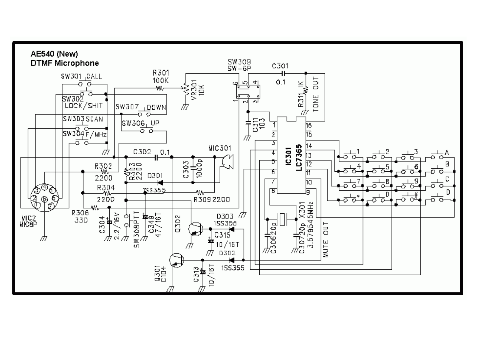 Kenwood HTX252 SCHEMATIC